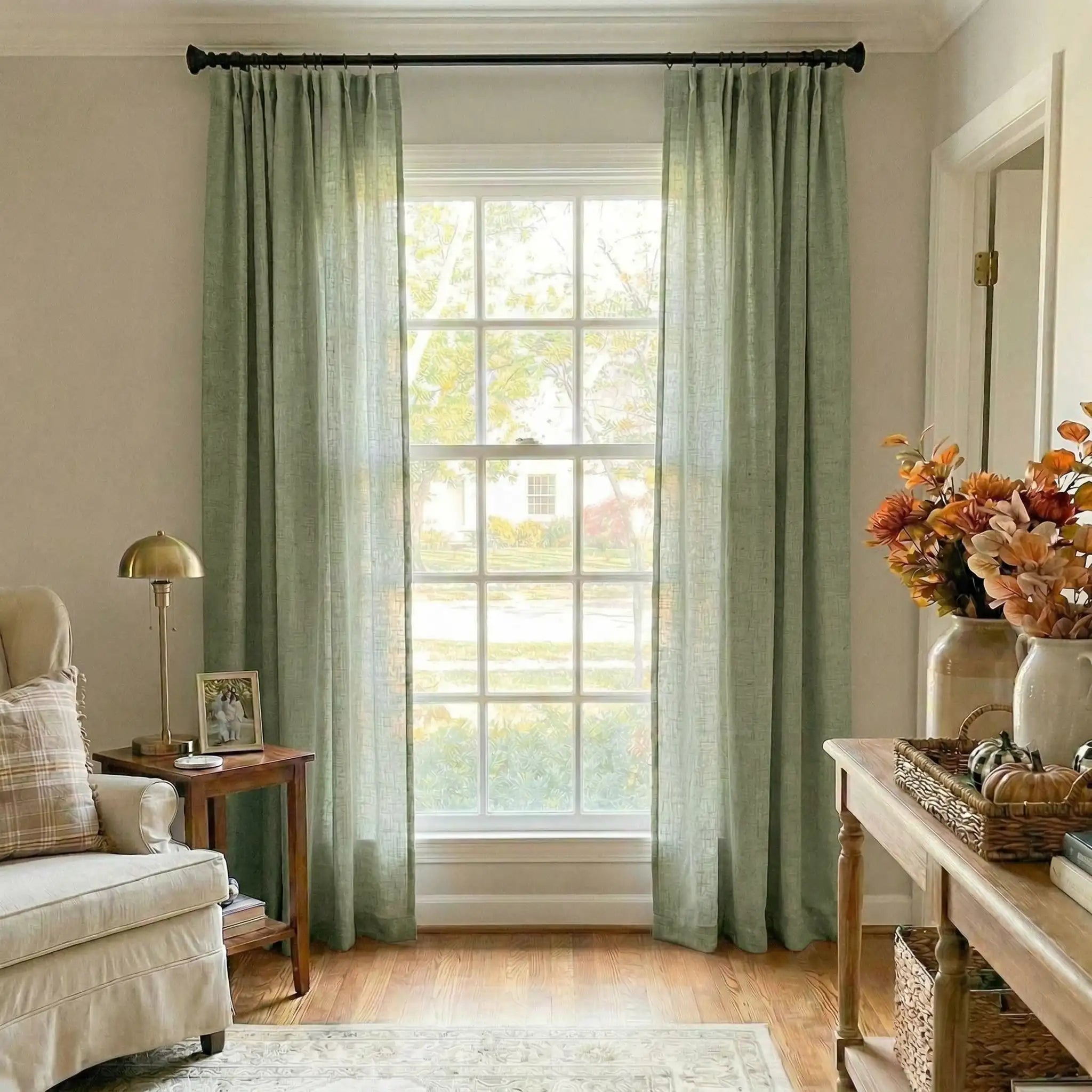 Custom Linen Light-Filtering Drapery Soft Light | USdrapery