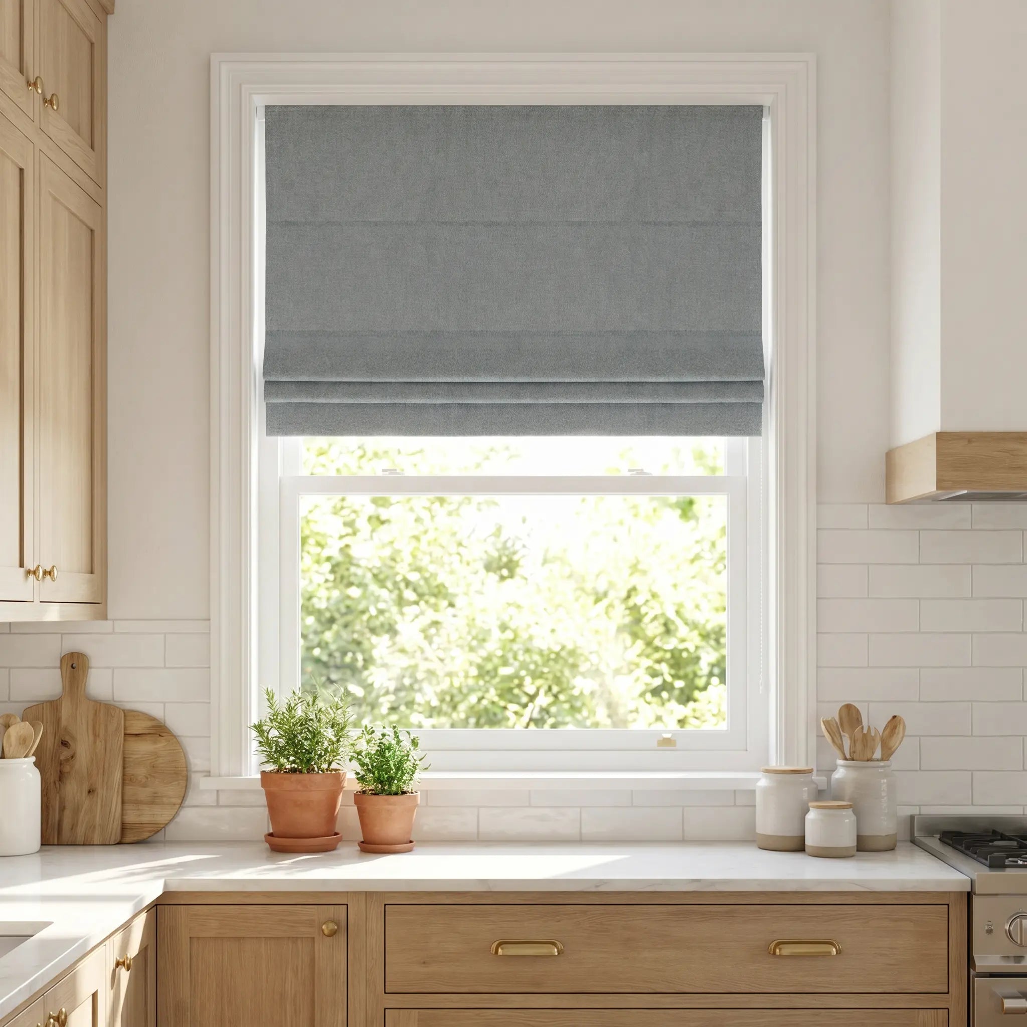 Room Darkening Roman Shades | USdrapery
