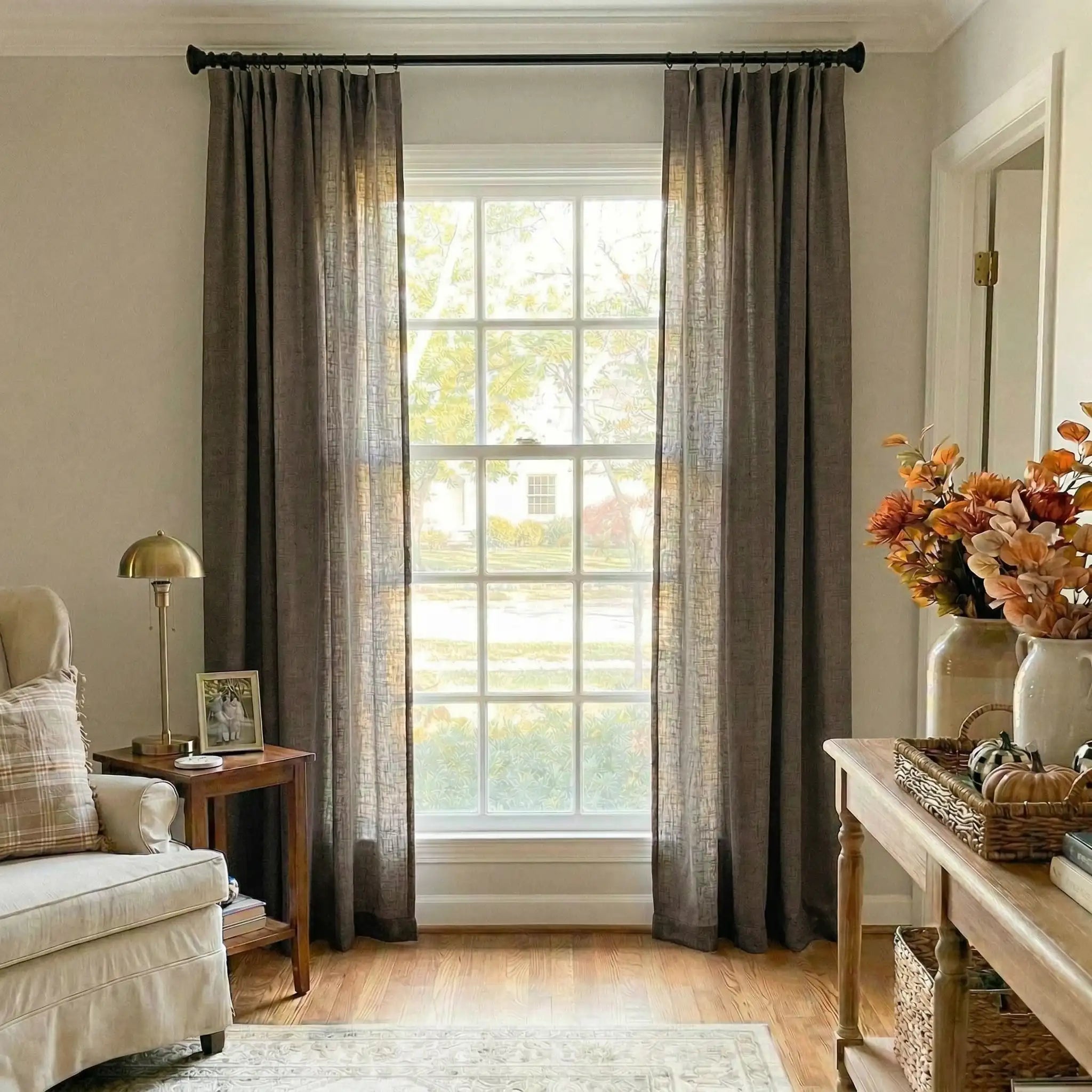Custom Linen Light-Filtering Drapery Soft Light | USdrapery
