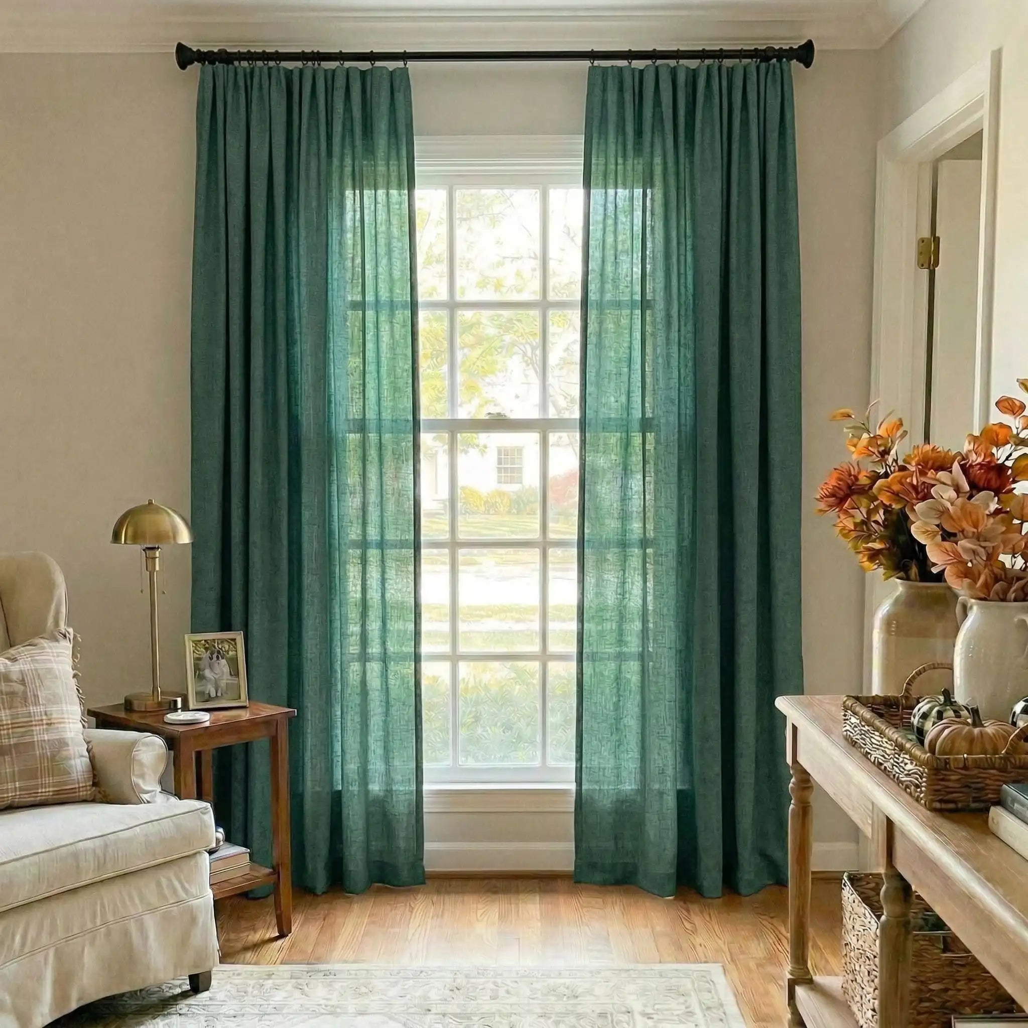 Custom Linen Light-Filtering Drapery Soft Light | USdrapery