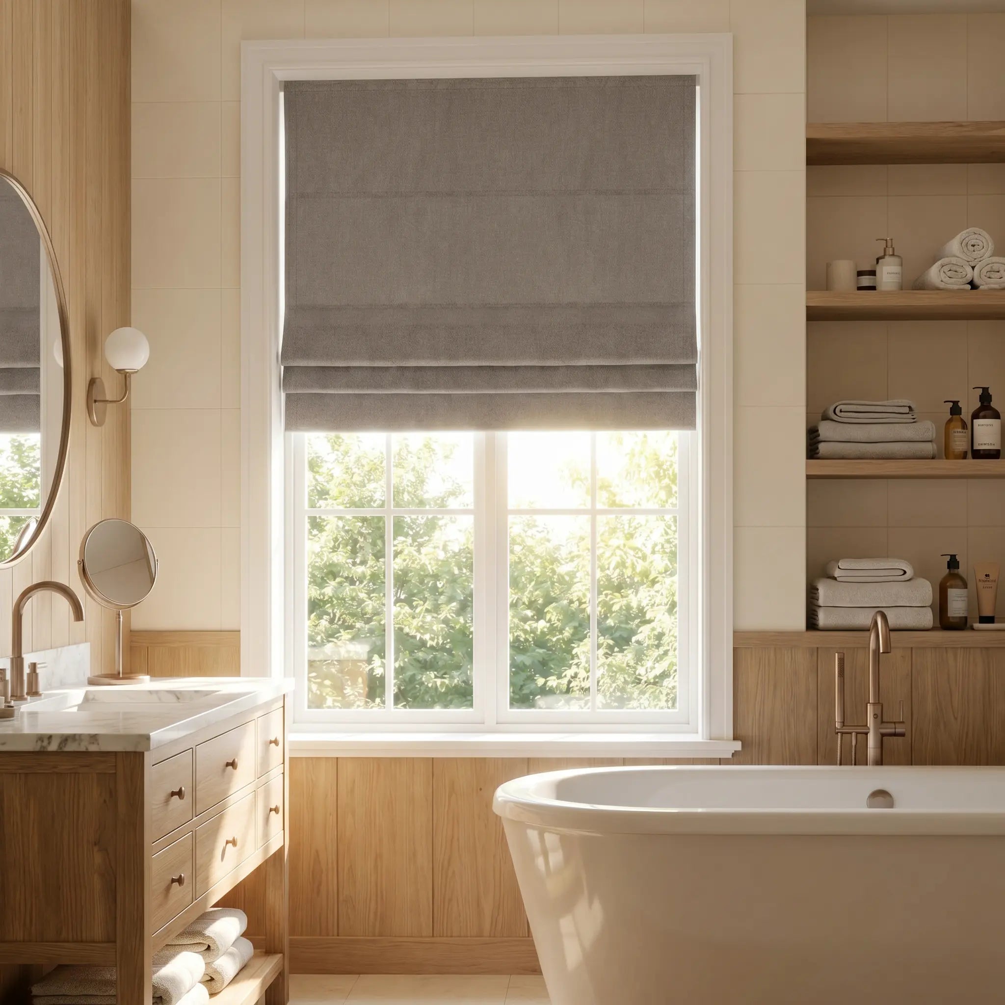Room Darkening Roman Shades | USdrapery