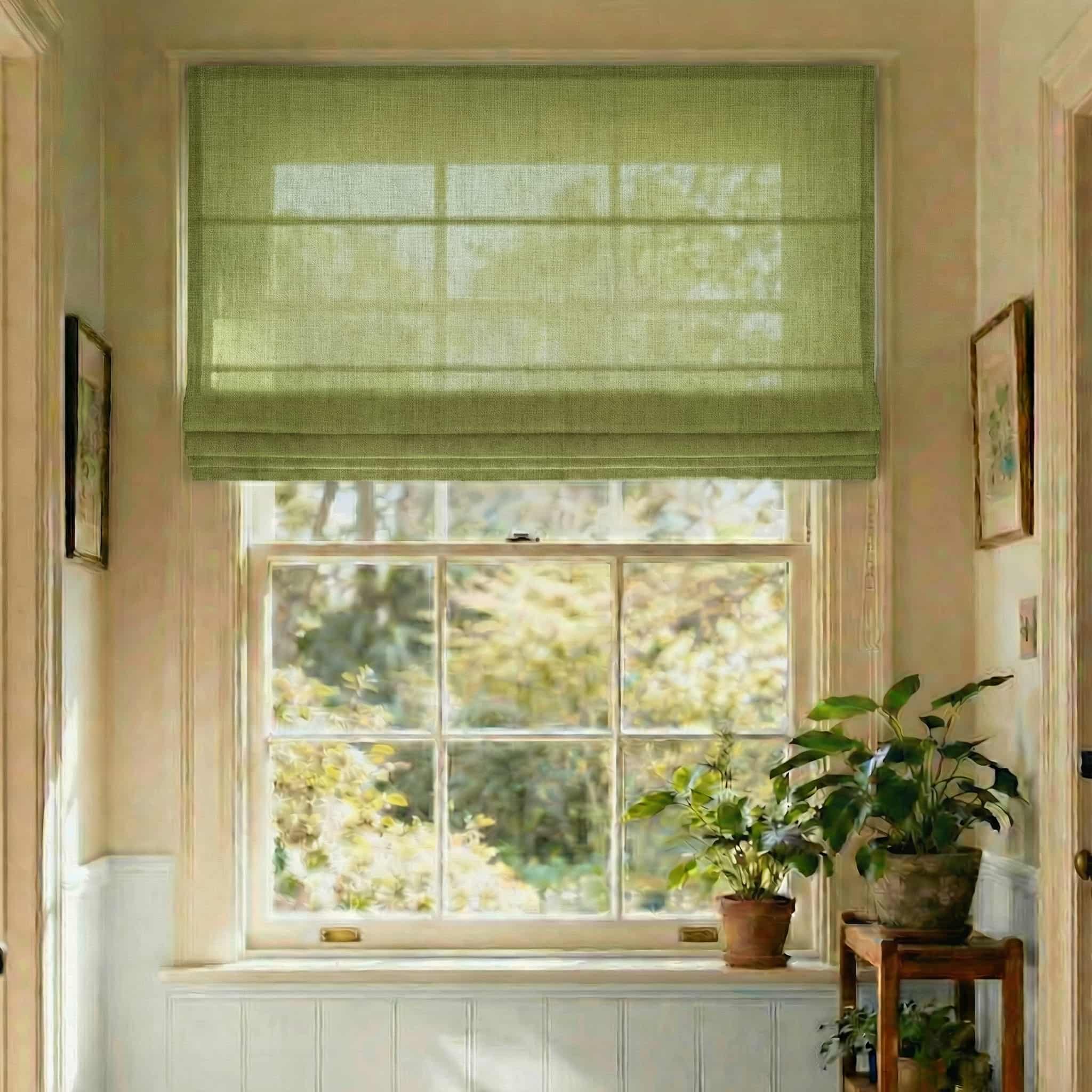 Custom Elegant Textured Light Filtering Roman Shades | USdrapery