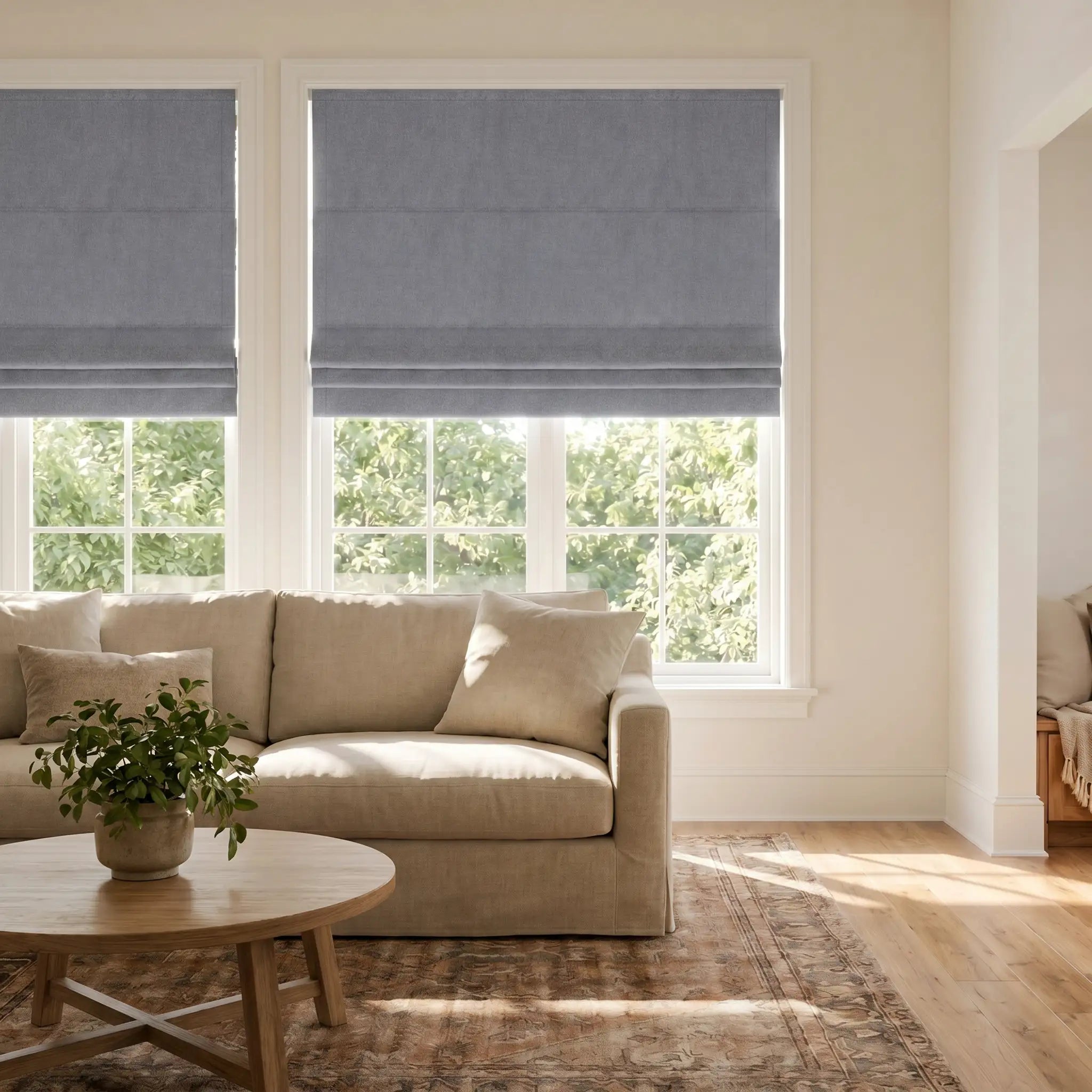 Room Darkening Roman Shades | USdrapery