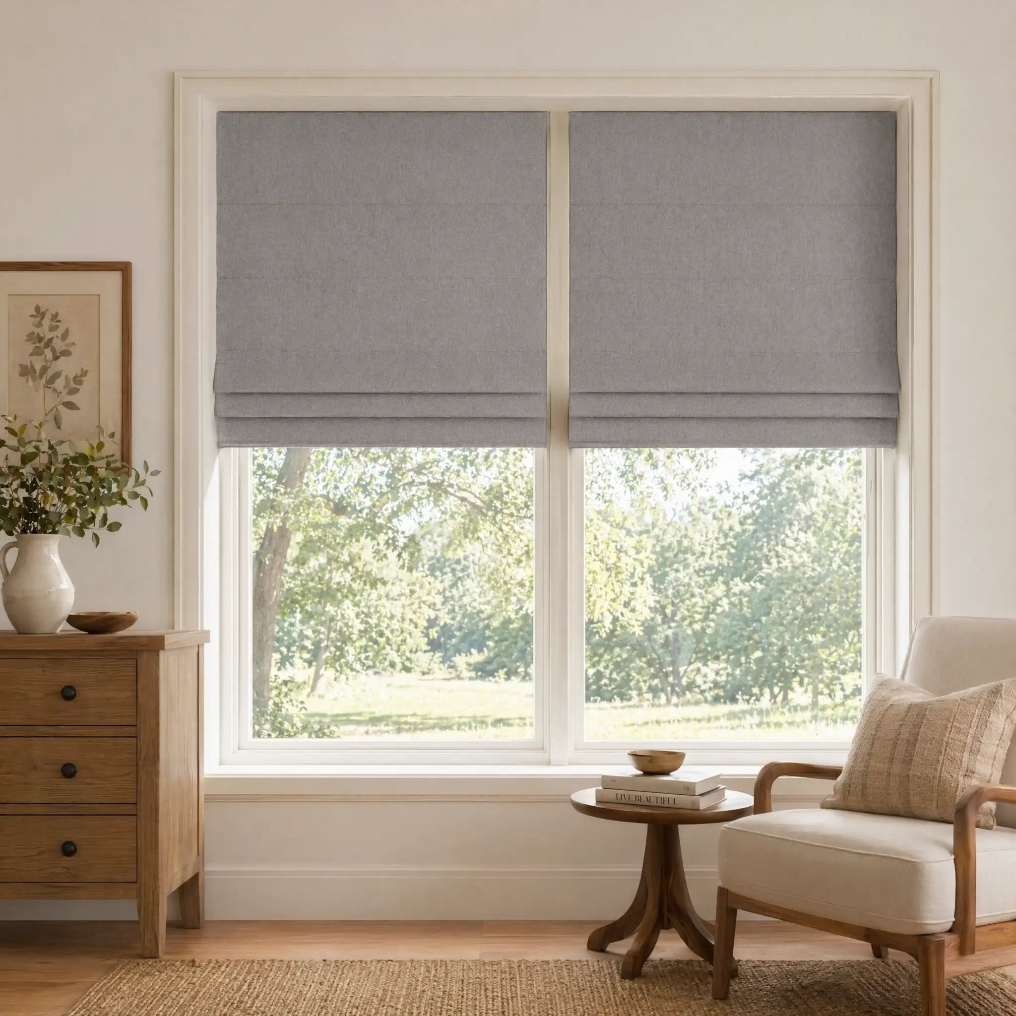 Room Darkening Roman Shades | USdrapery