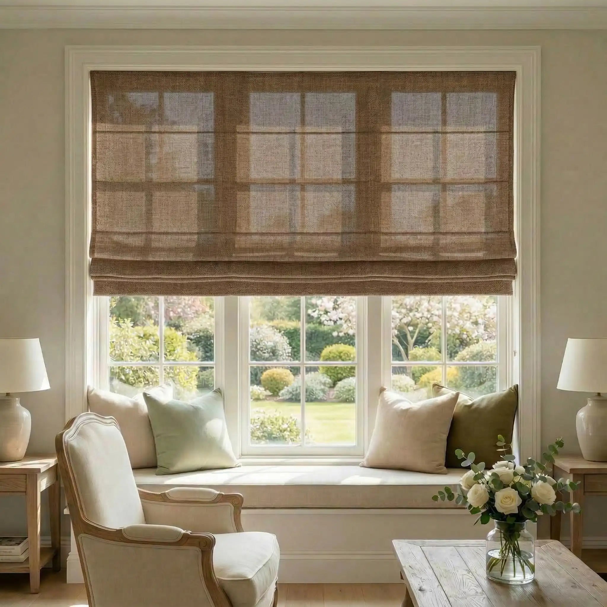 Custom Light Filtering Roman Shades – Cordless & Corded Options | USdrapery