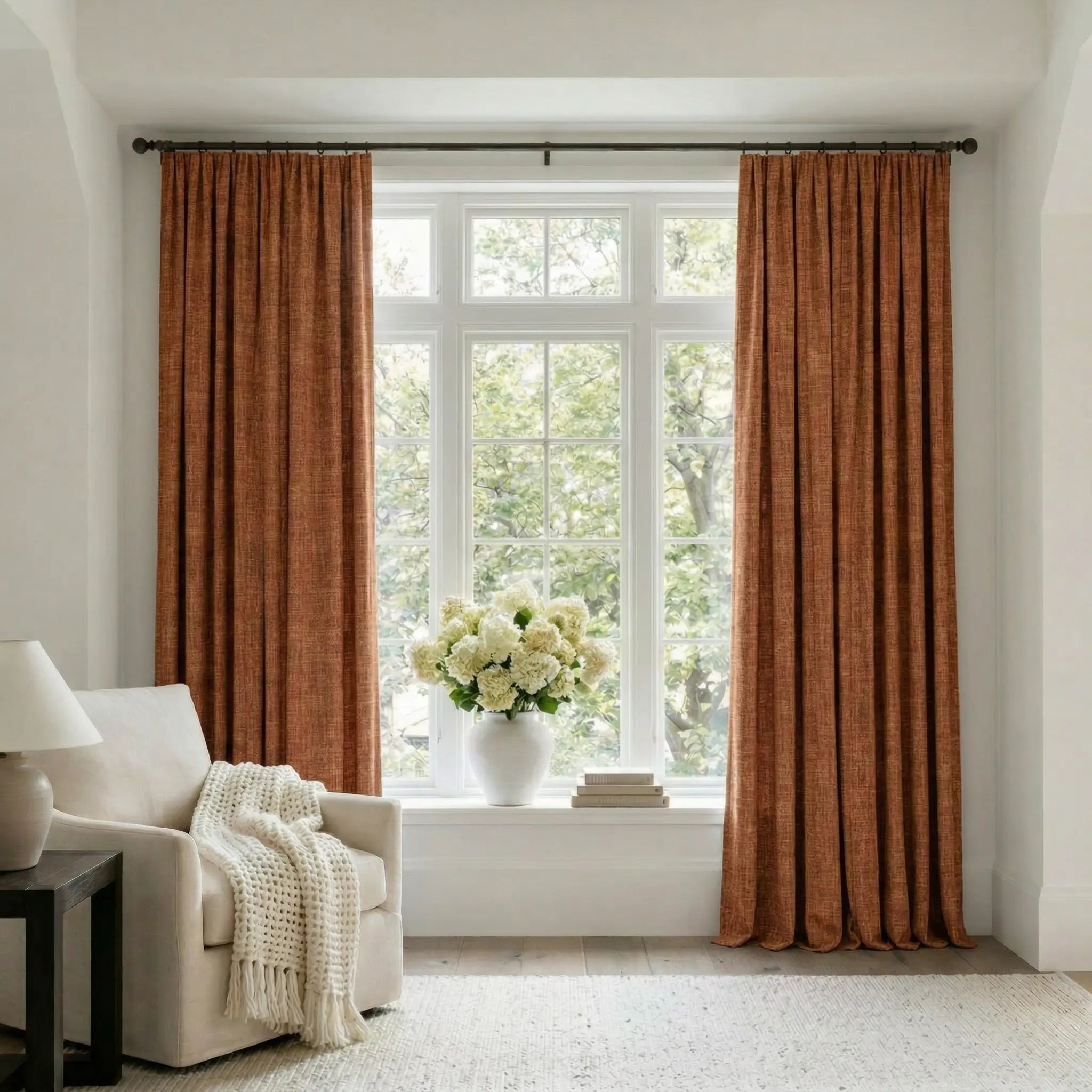 Custom 100% Blackout Heavyweight Linen Curtains | USdrapery
