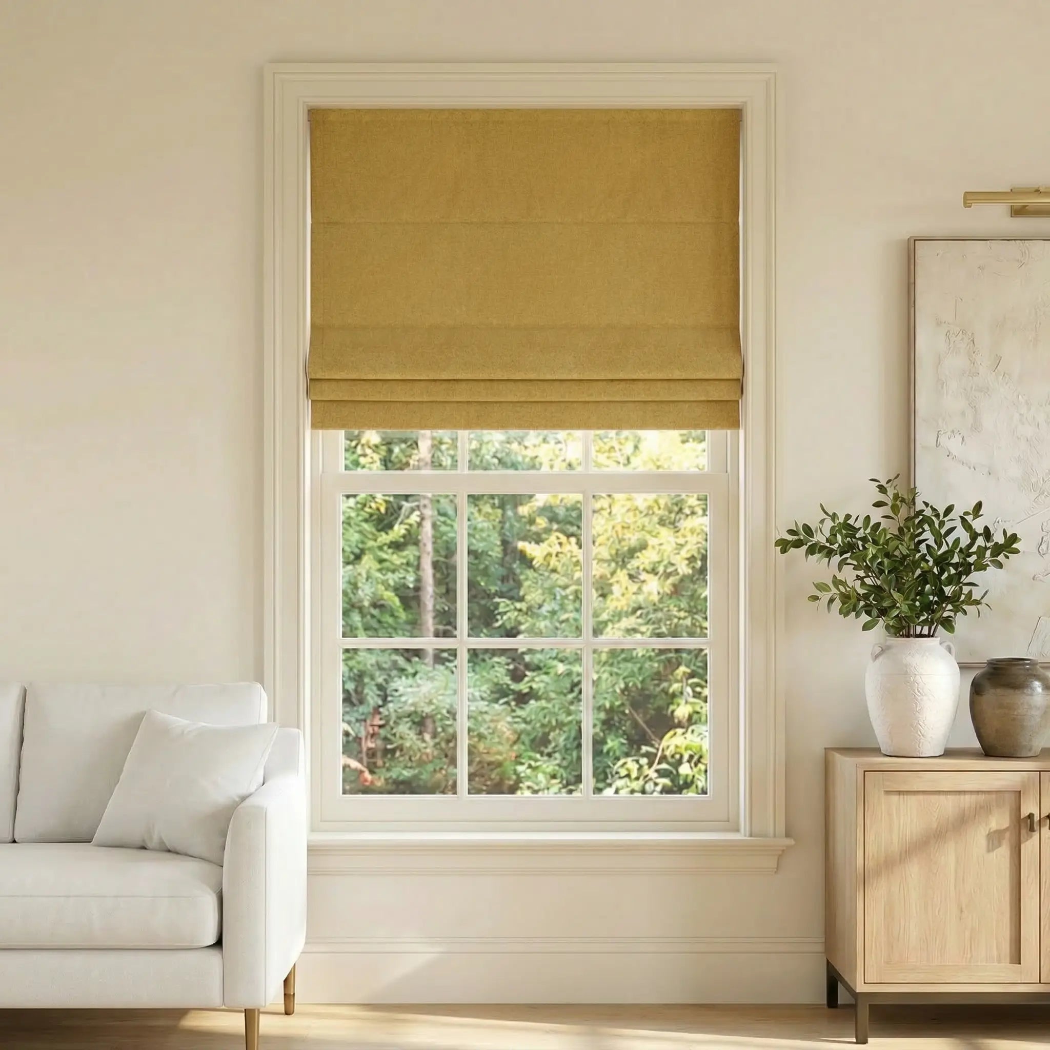 Custom Thermal Insulated Energy Saving Blackout Roman Blinds | USdrapery