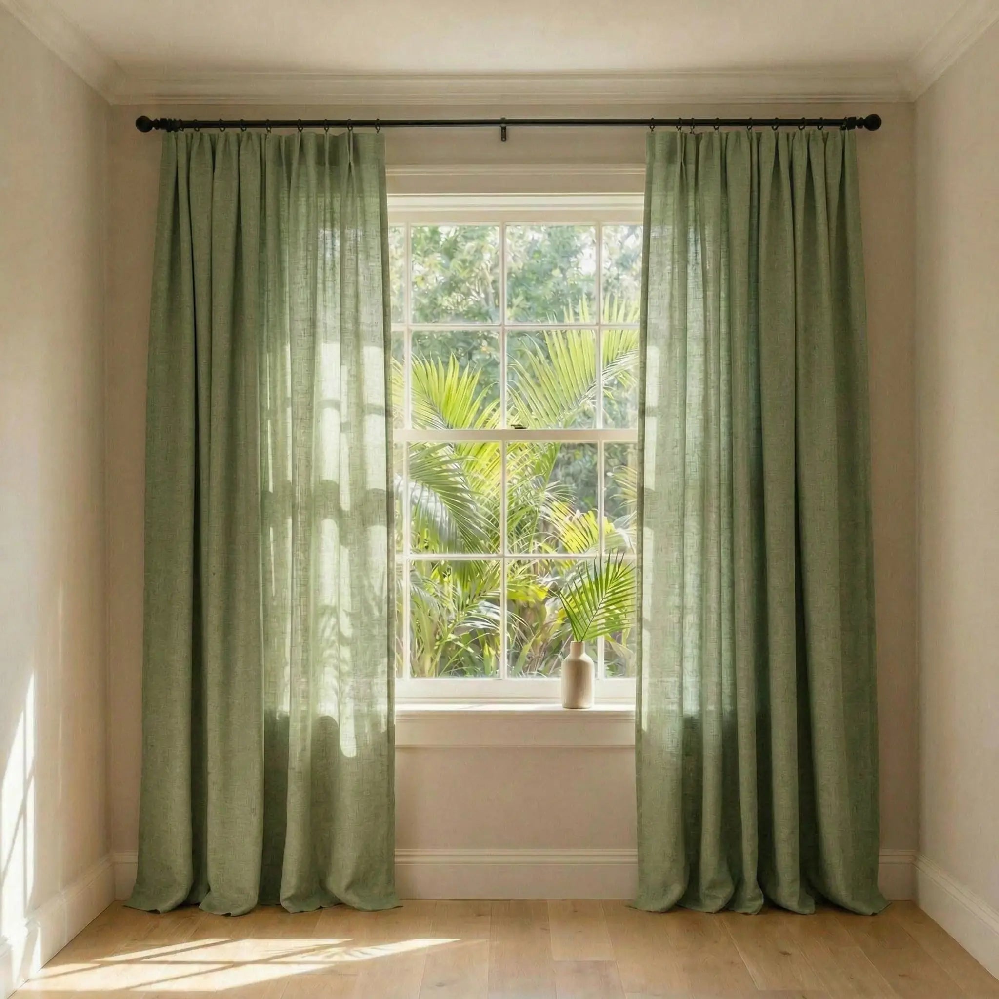 Custom Elegant Privacy Light Filtering Linen Curtains | USdrapery