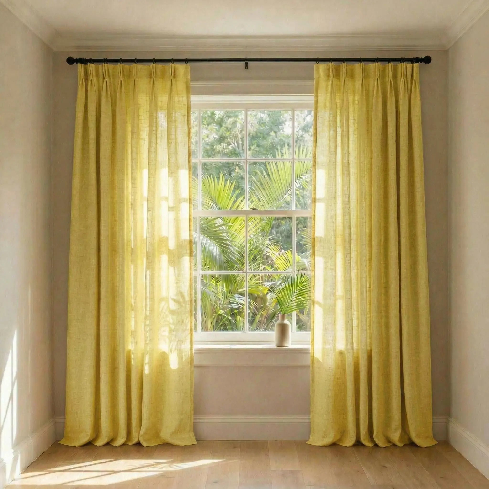 Custom Elegant Privacy Light Filtering Linen Curtains | USdrapery