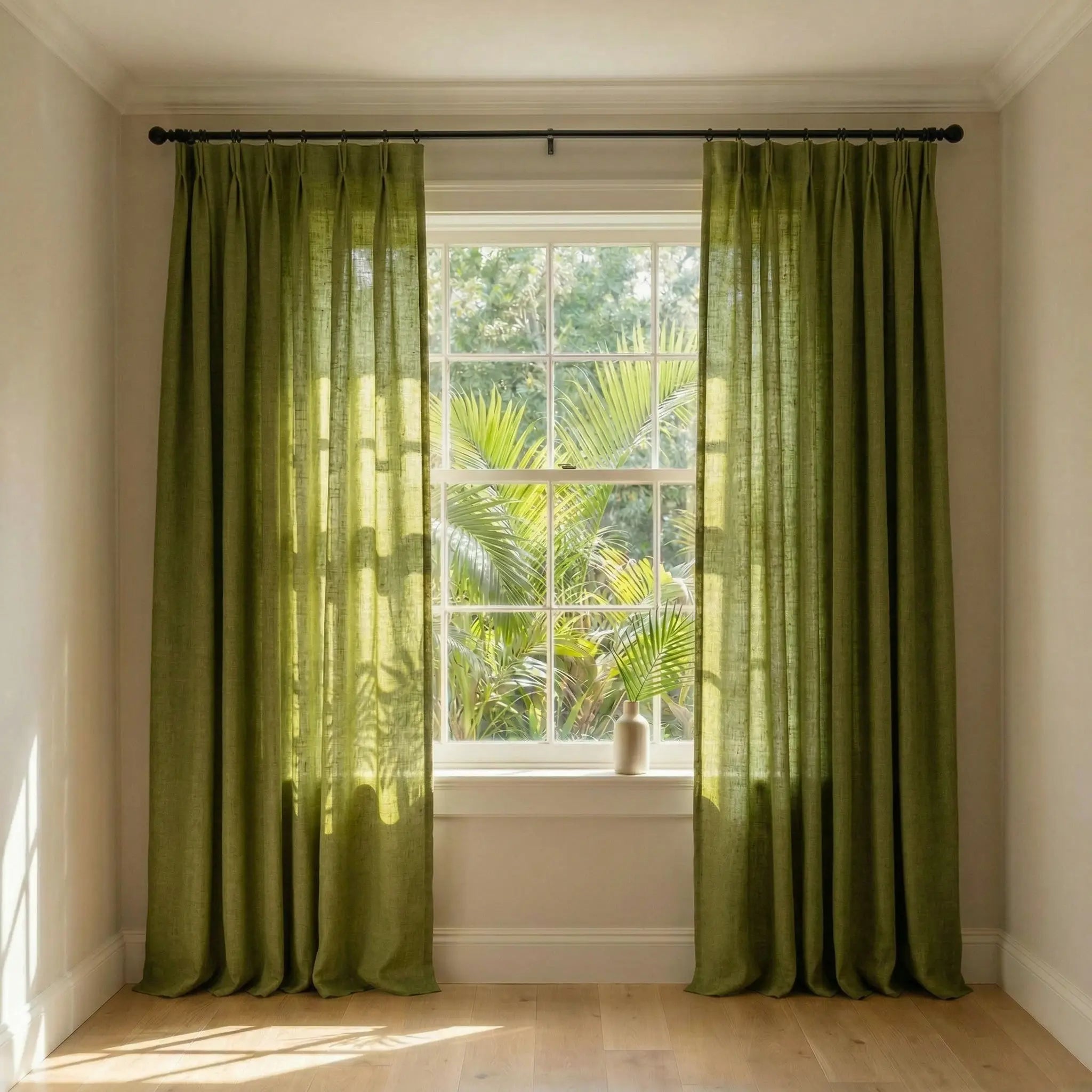 Custom Elegant Privacy Light Filtering Linen Curtains | USdrapery