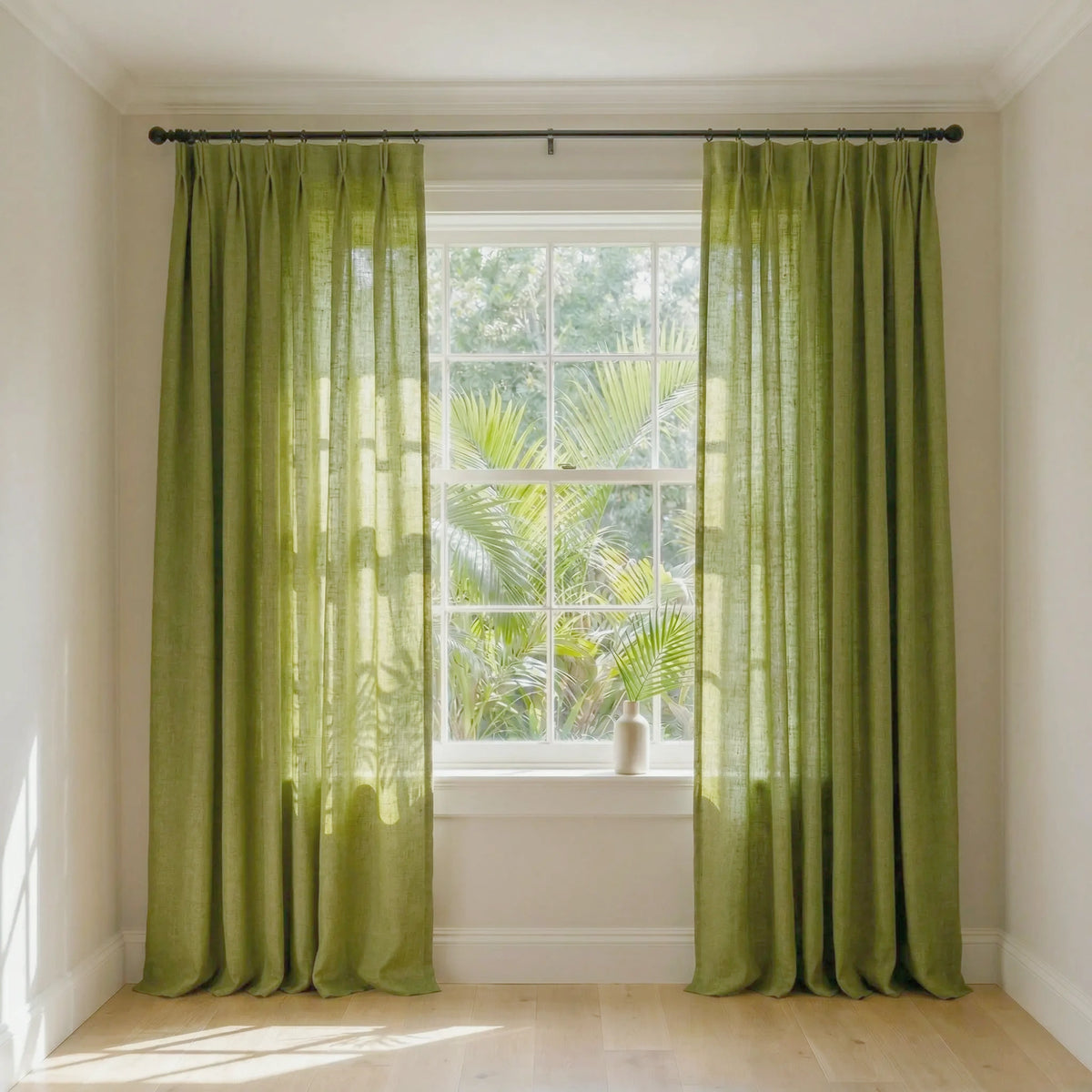 Custom Elegant Privacy Light Filtering Linen Curtains | USdrapery