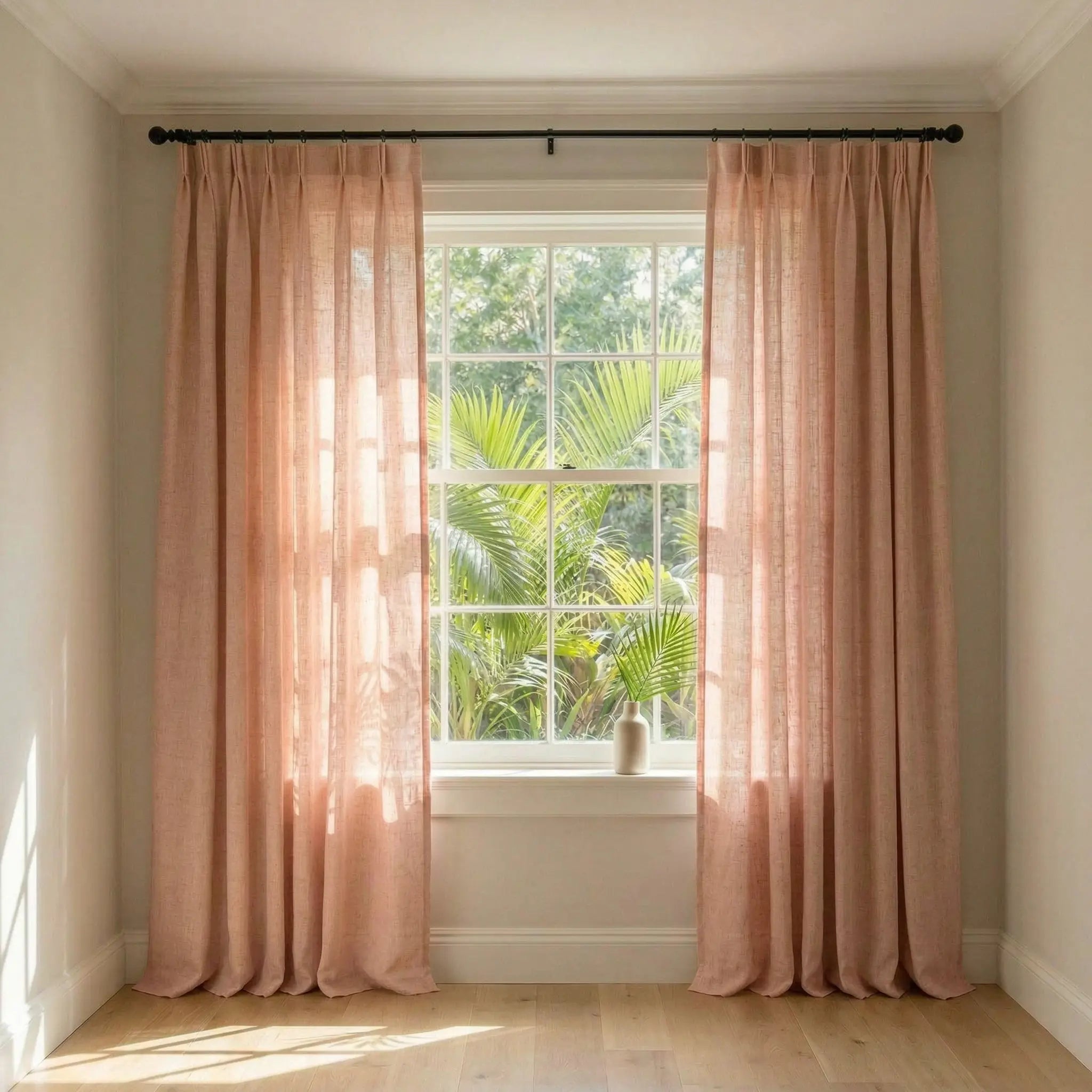 Custom Elegant Privacy Light Filtering Linen Curtains | USdrapery