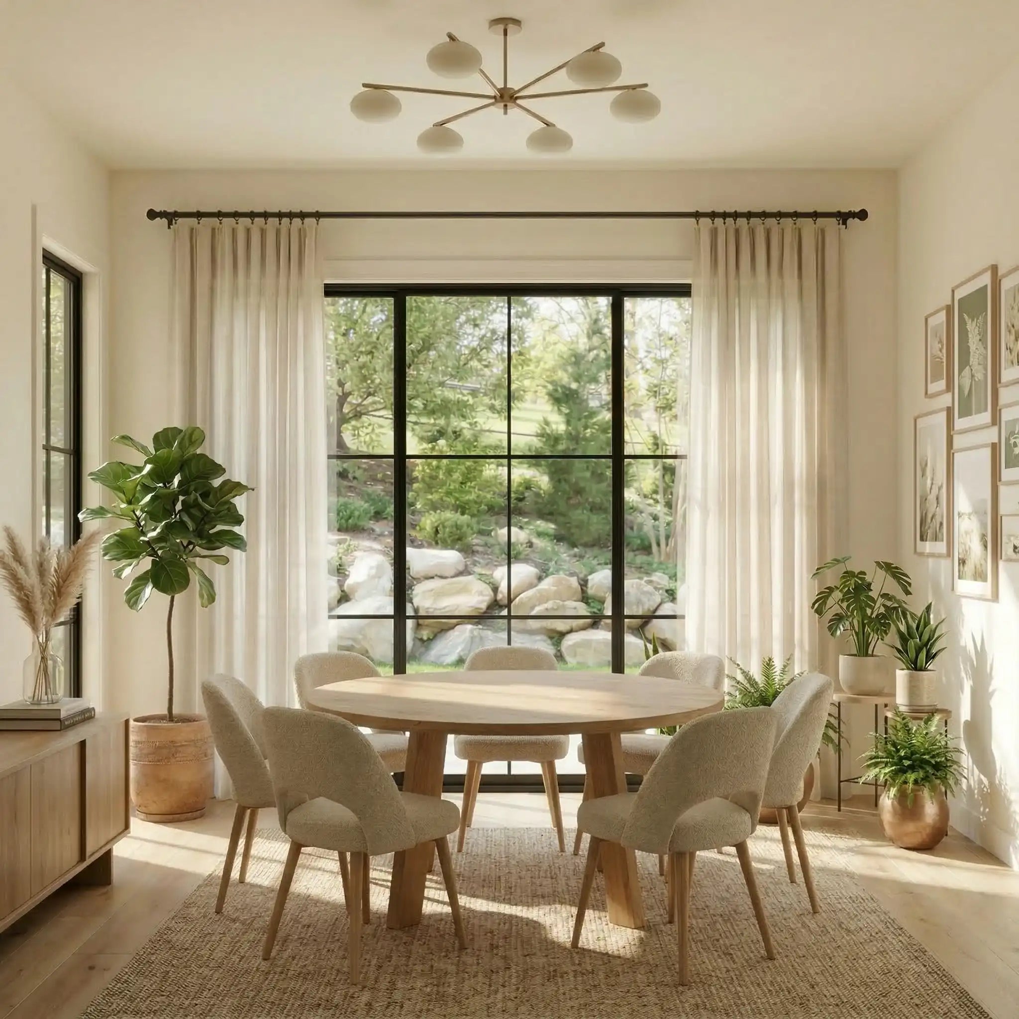 Custom Linen Semi-Blackout curtains – Natural Texture | USdrapery