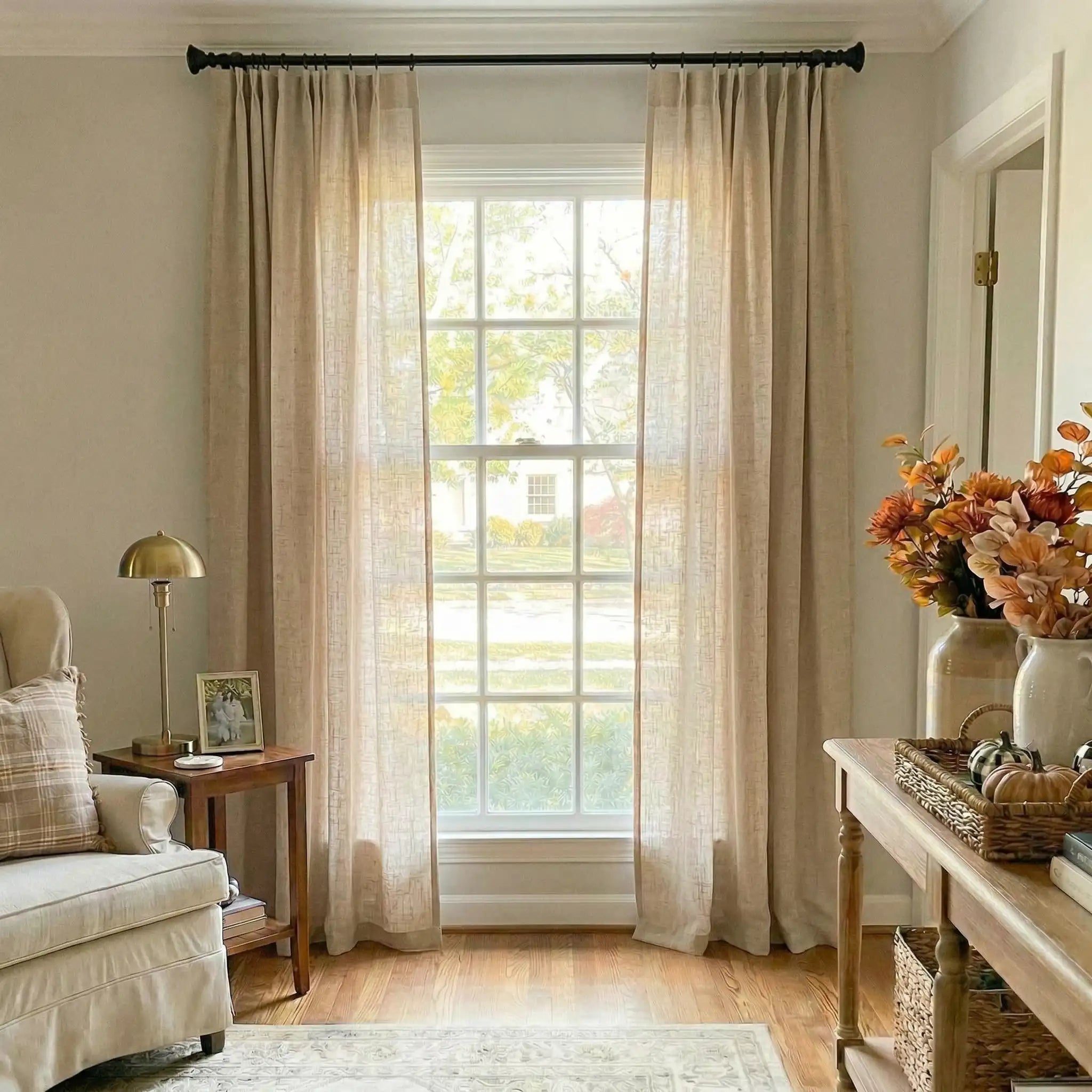 Custom Linen Light-Filtering Drapery Soft Light | USdrapery
