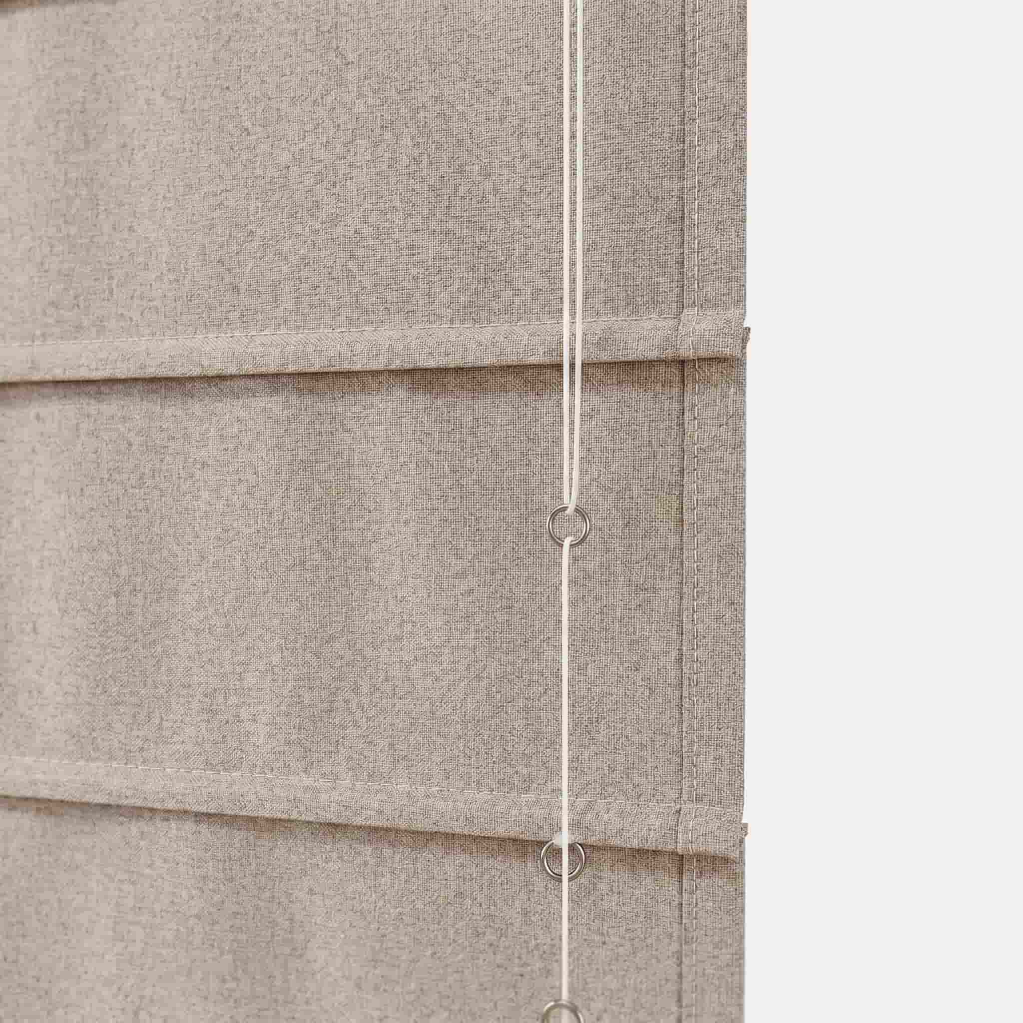 Custom Blackout Roman Shades for Modern Living Room | USdrapery