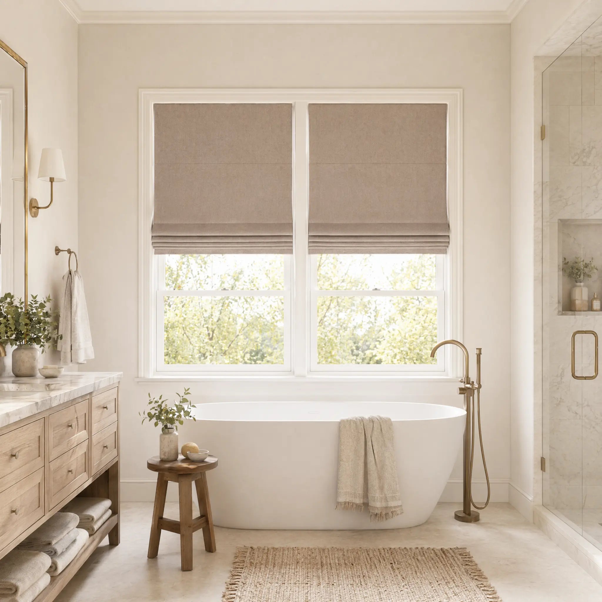 Room Darkening Roman Shades | USdrapery