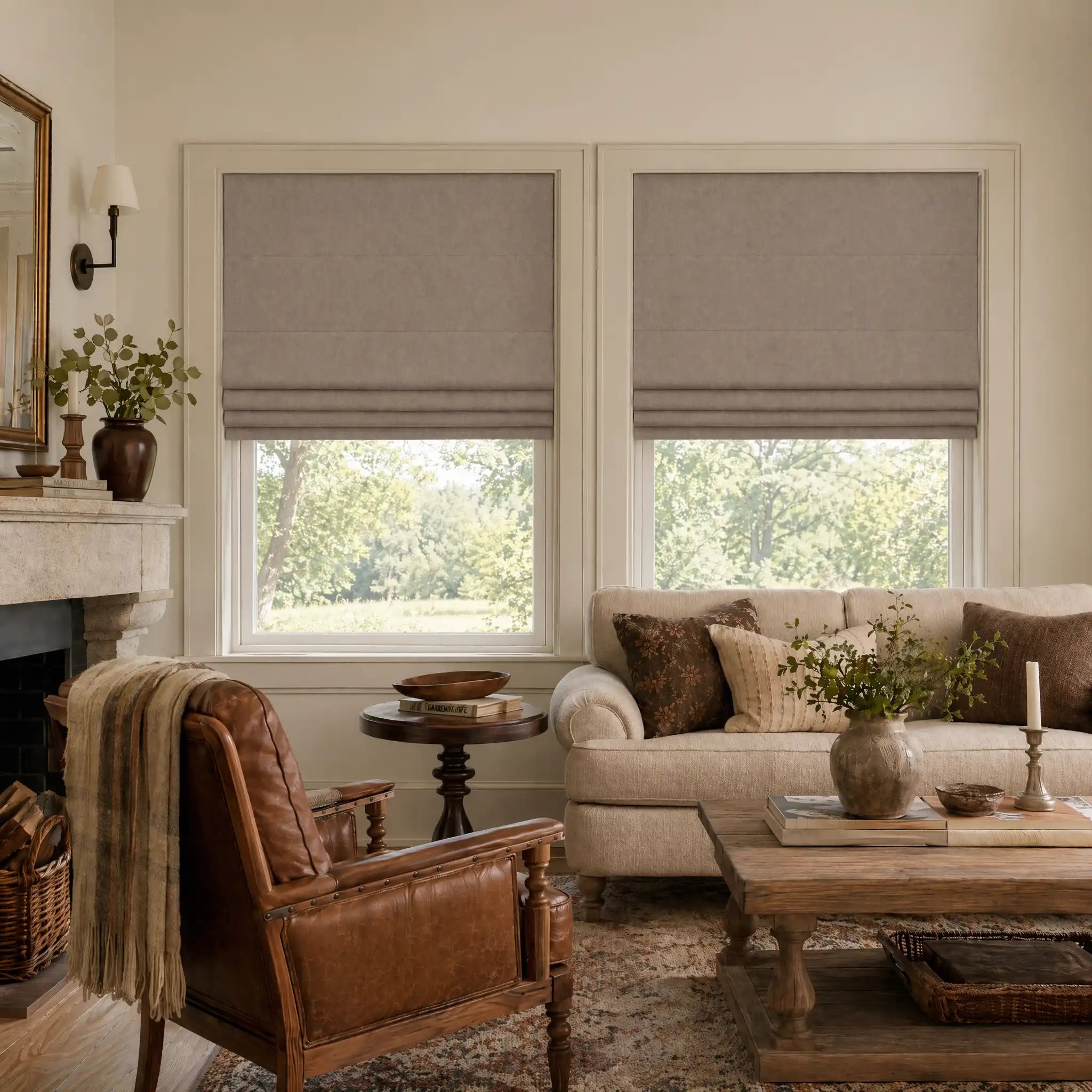 Room Darkening Roman Shades | USdrapery