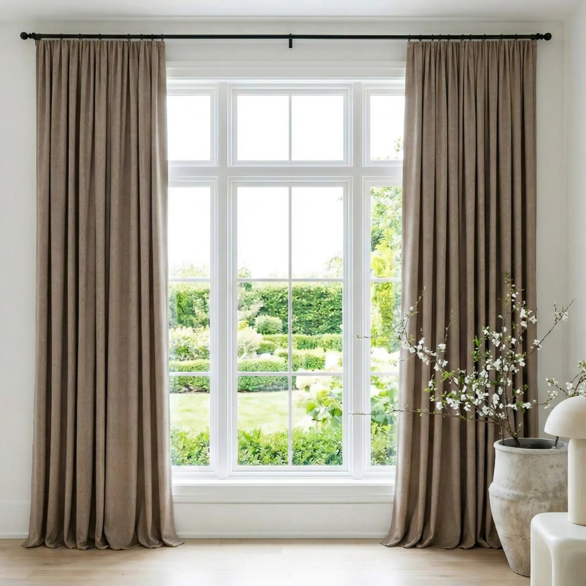 Custom Linen Blackout Drapery Privacy | USdrapery