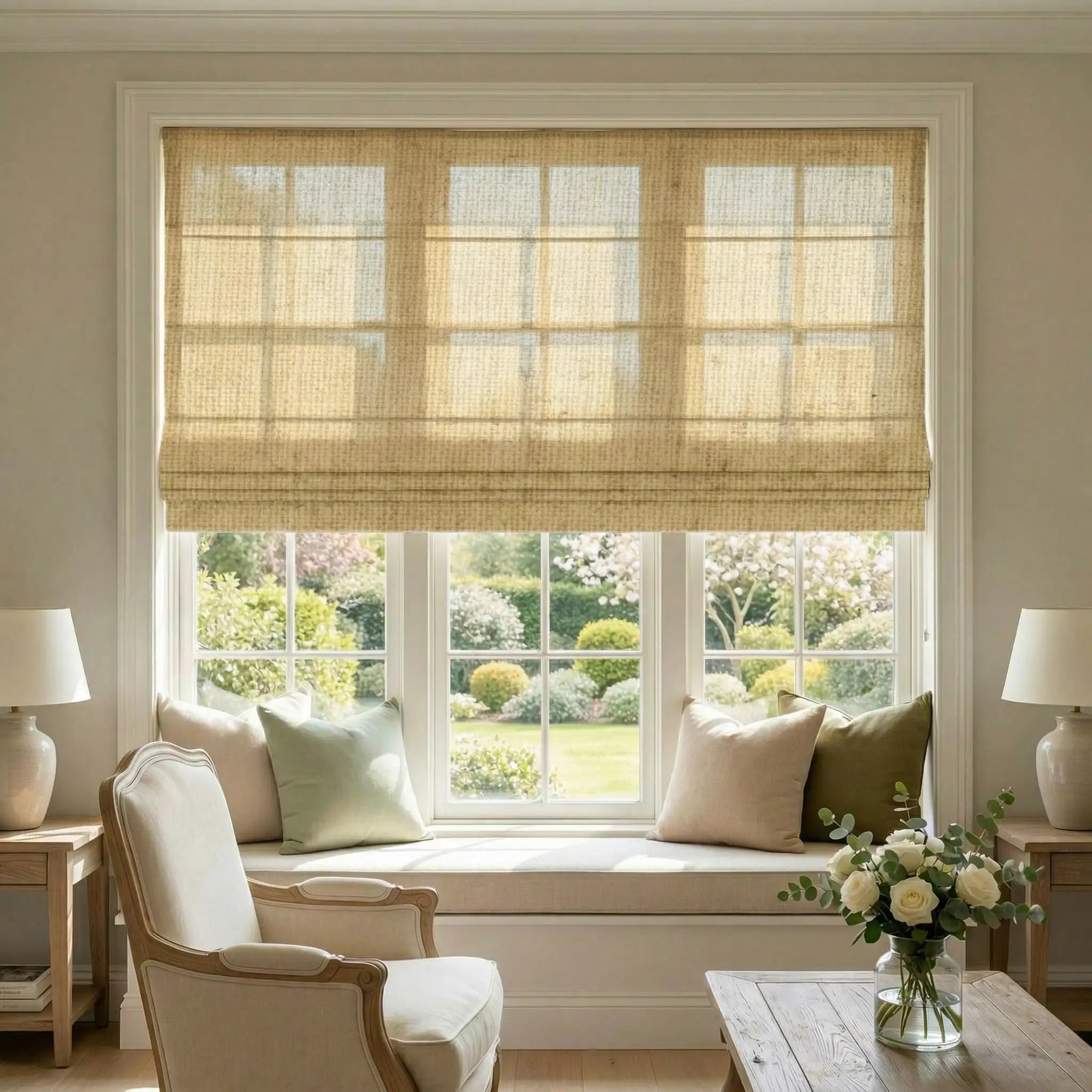 Custom Light Filtering Roman Shades – Cordless & Corded Options | USdrapery