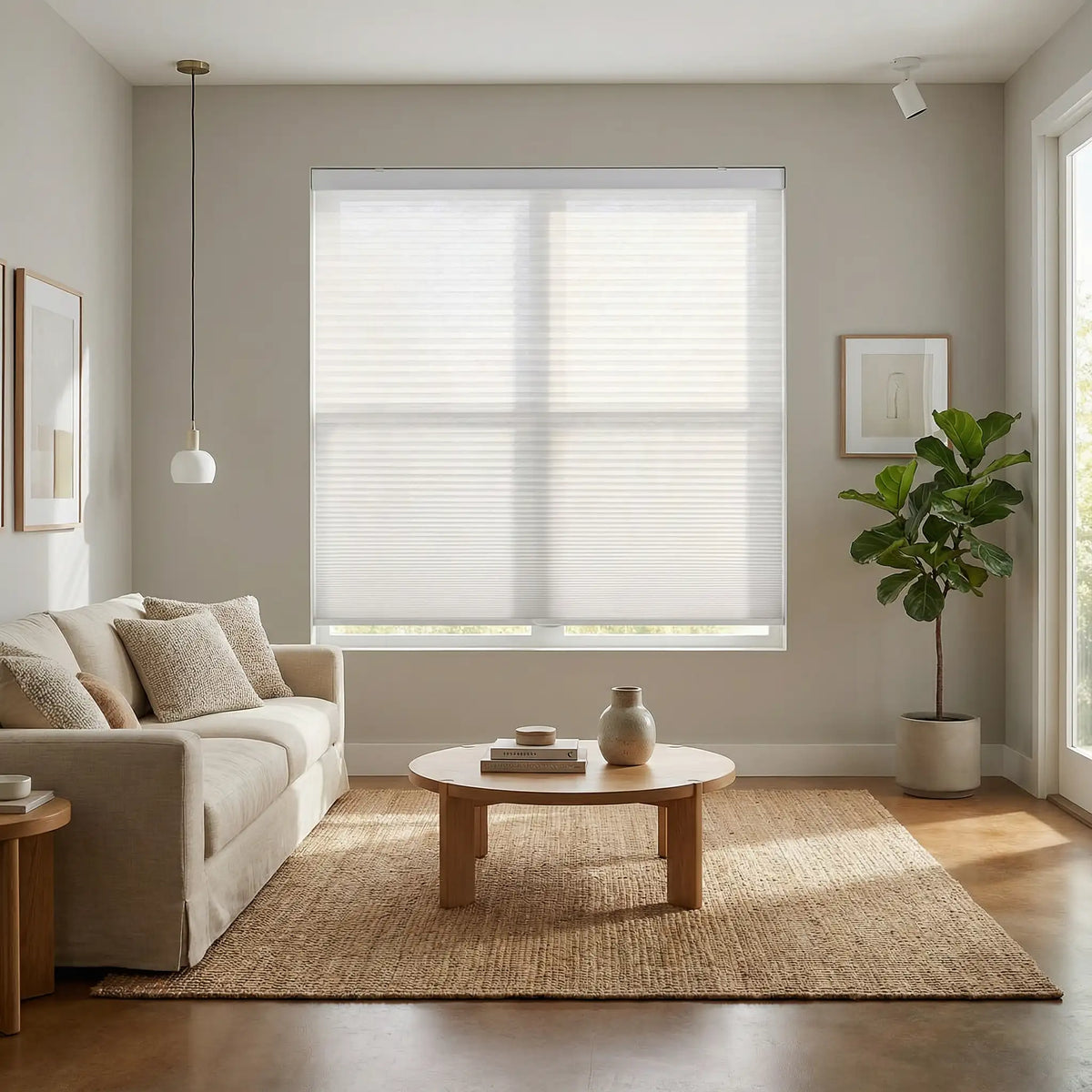 Custom blackout cellular window shade by USdrapery
