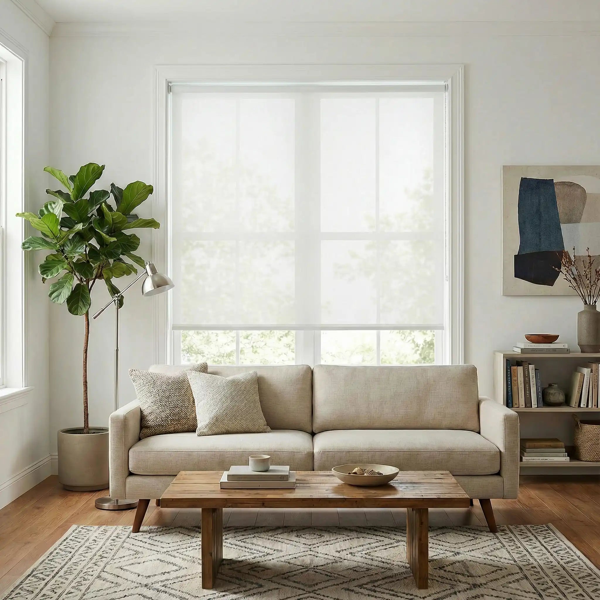 Custom See-Through Roller Blinds See Through, Not Through People | USdrapery