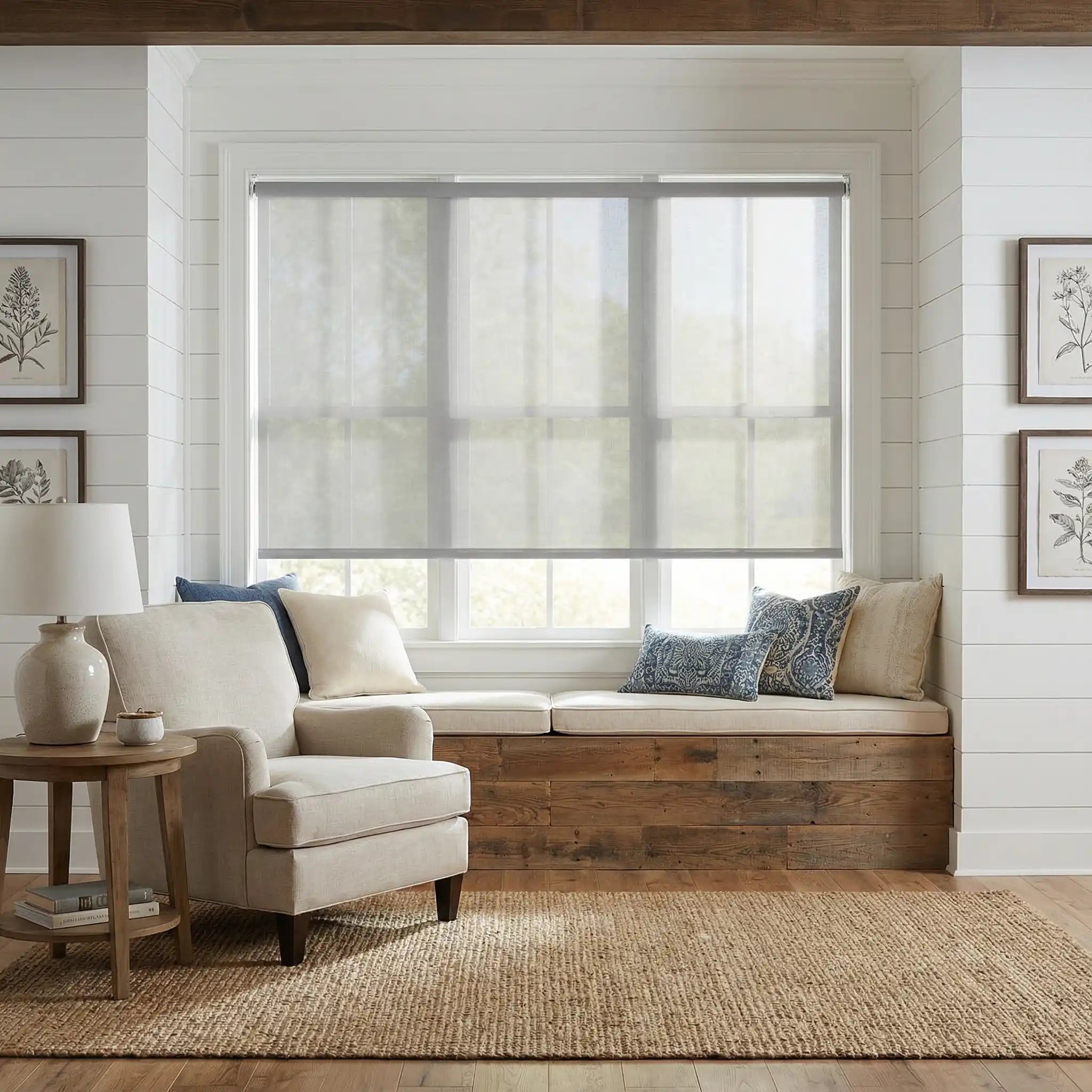 Custom See-Through Roller Blinds See Through, Not Through People | USdrapery