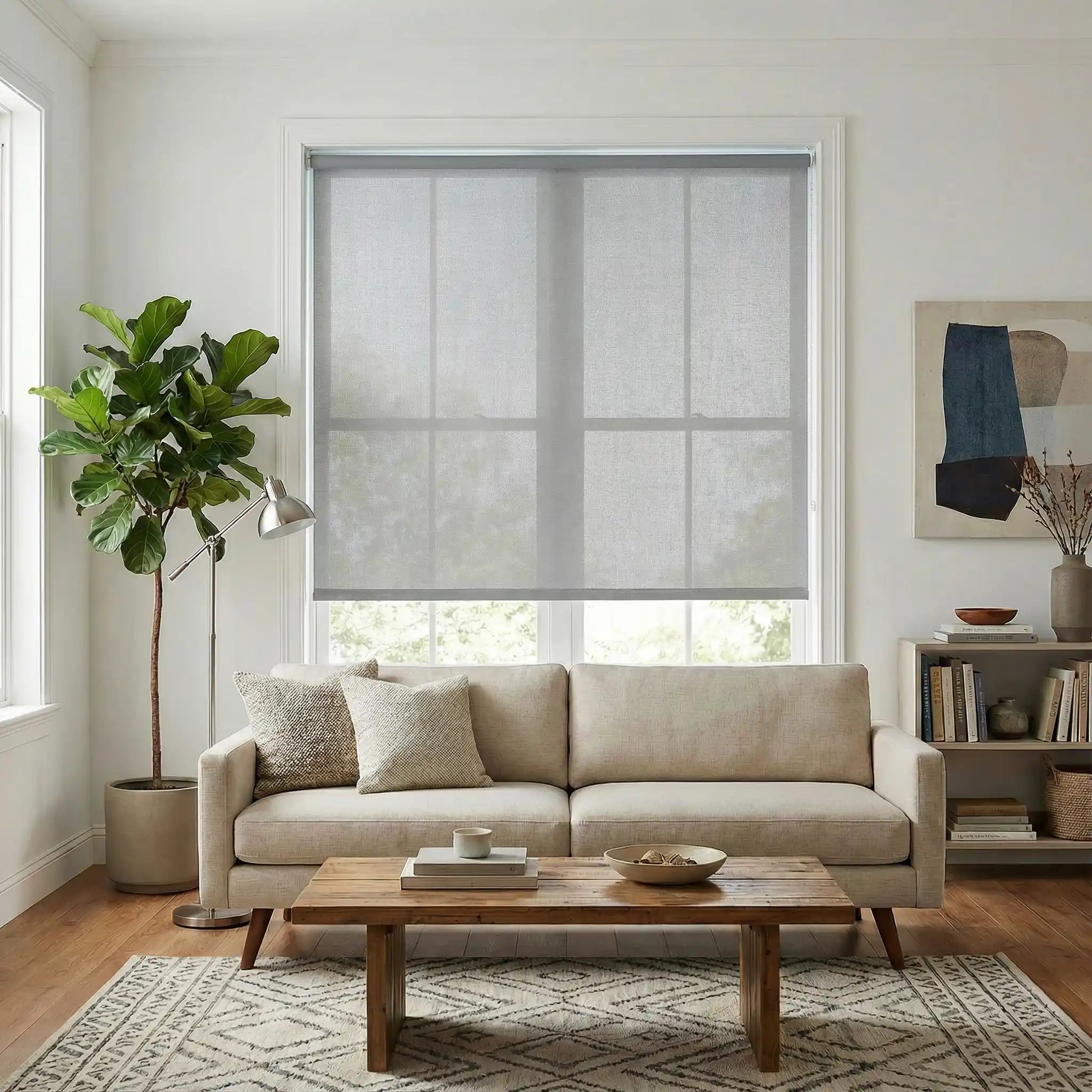 Custom See-Through Roller Blinds See Through, Not Through People | USdrapery