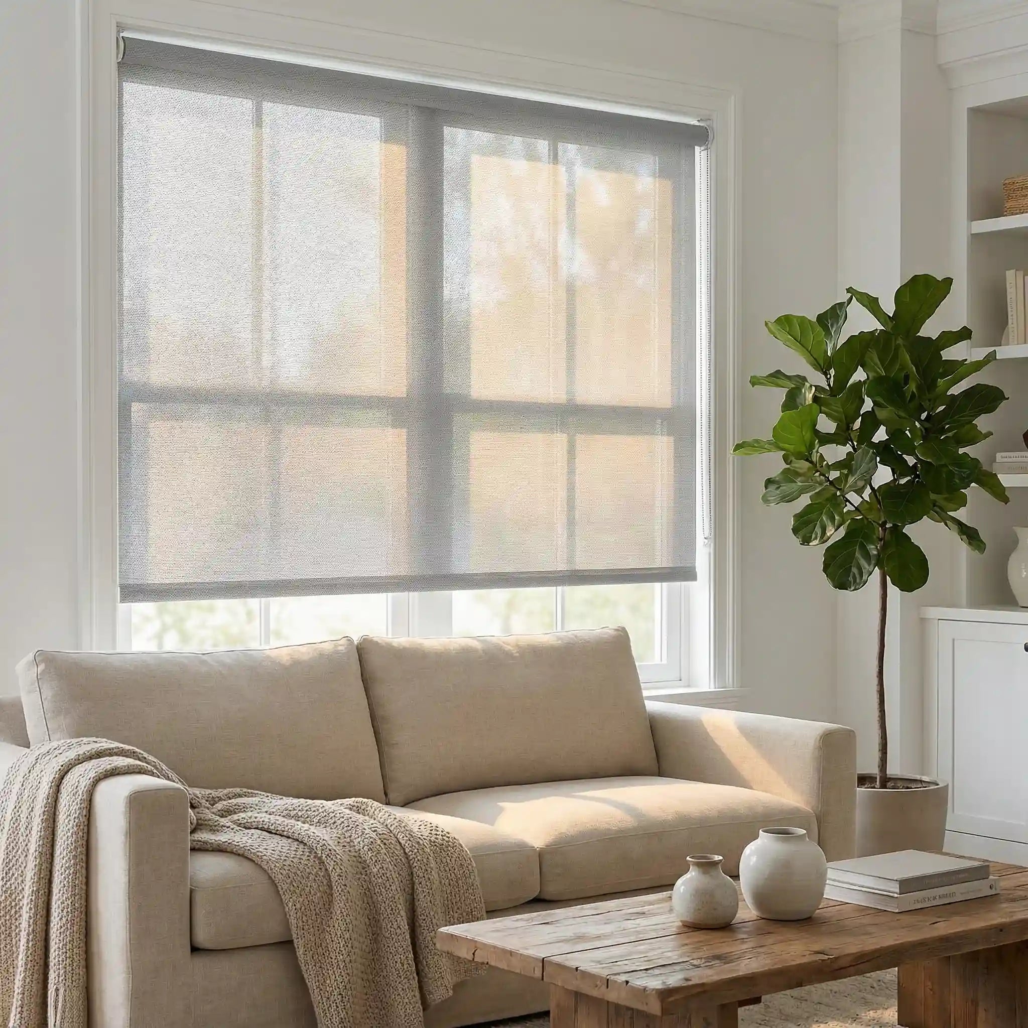 Custom See-Through Roller Blinds See Through, Not Through People | USdrapery