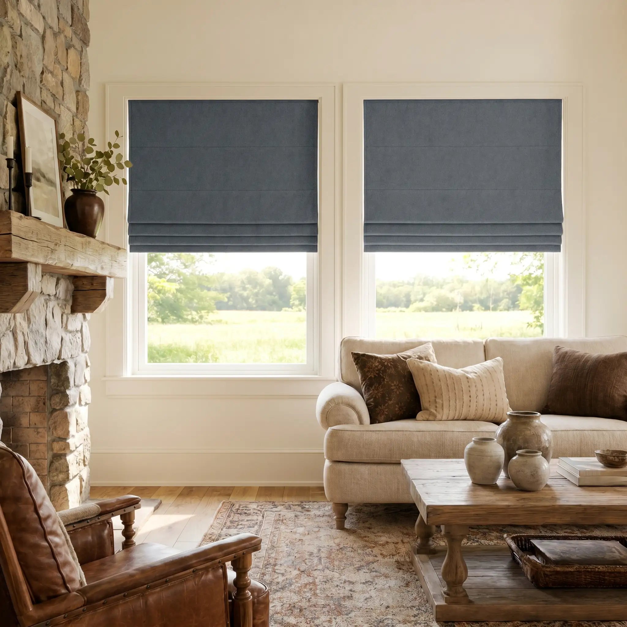 Room Darkening Roman Shades | USdrapery