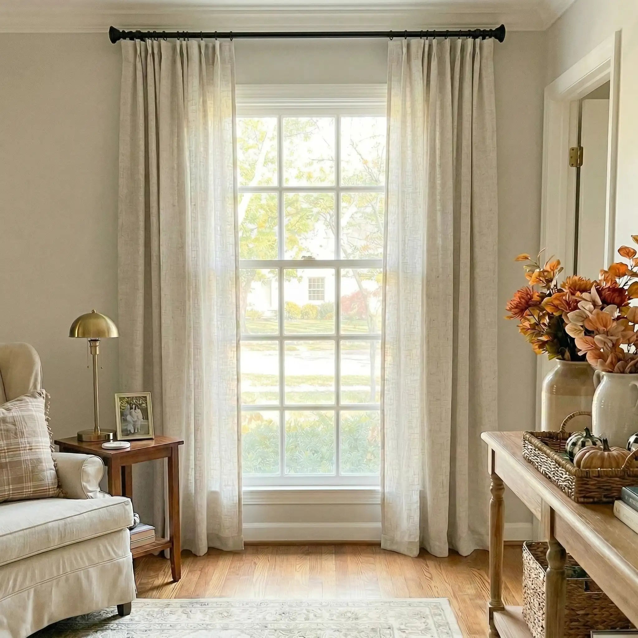 Custom Linen Light-Filtering Drapery Soft Light | USdrapery