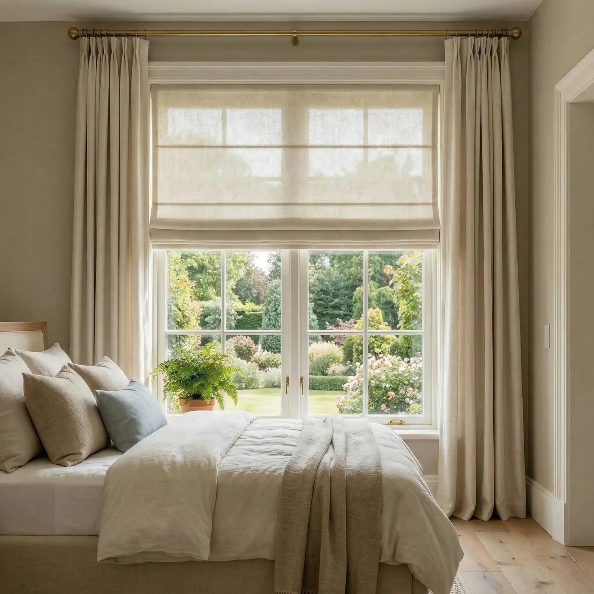 Custom Light Filtering Roman Shades – Cordless & Corded Options | USdrapery