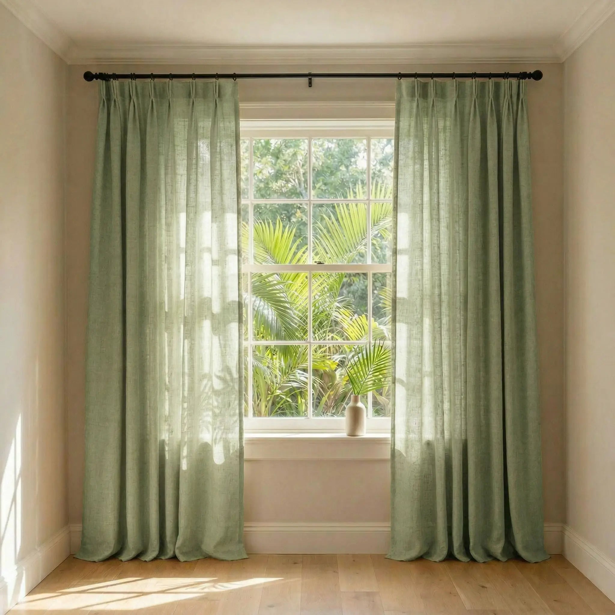 Custom Elegant Privacy Light Filtering Linen Curtains | USdrapery