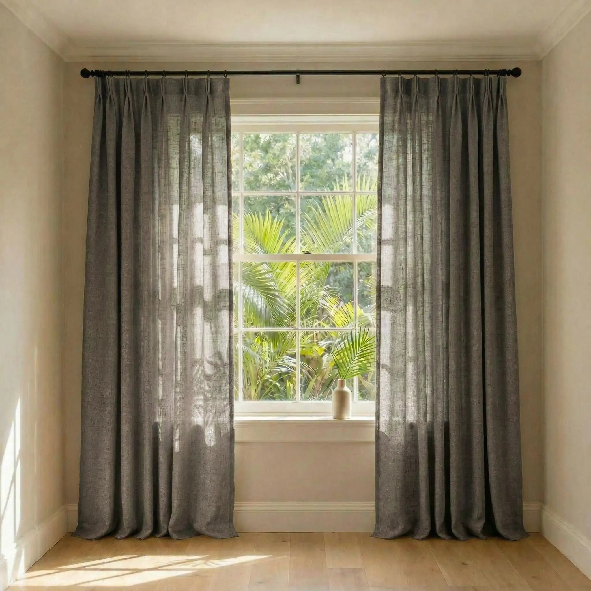 Custom Elegant Privacy Light Filtering Linen Curtains | USdrapery