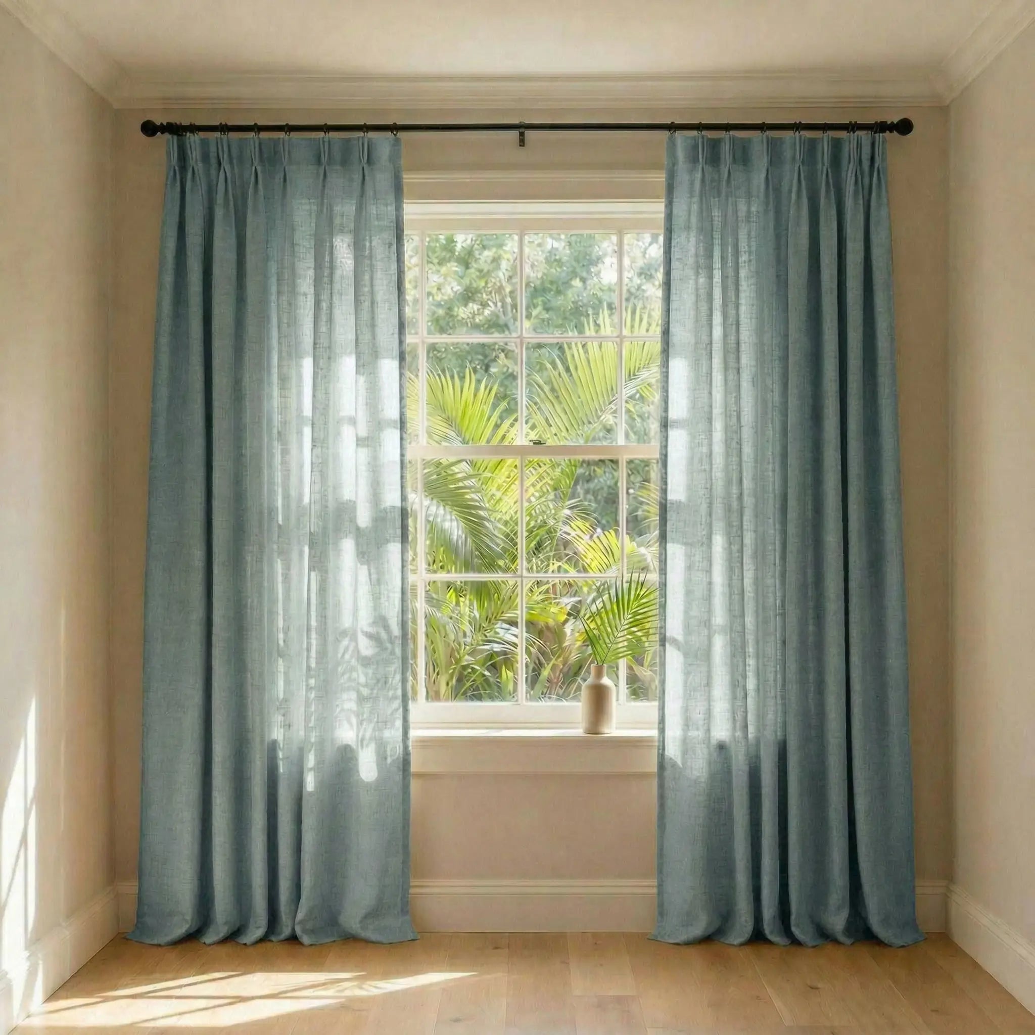 Custom Elegant Privacy Light Filtering Linen Curtains | USdrapery