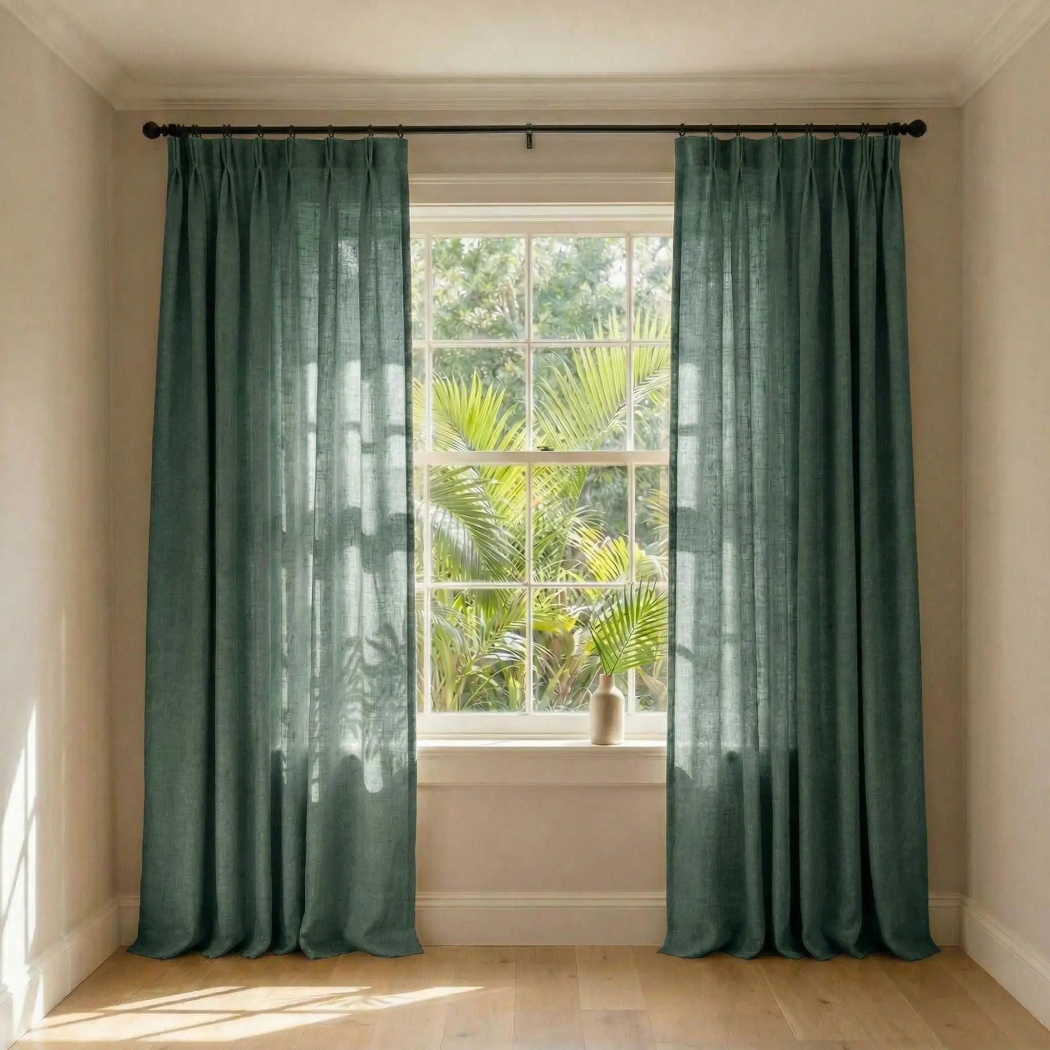 Custom Elegant Privacy Light Filtering Linen Curtains | USdrapery