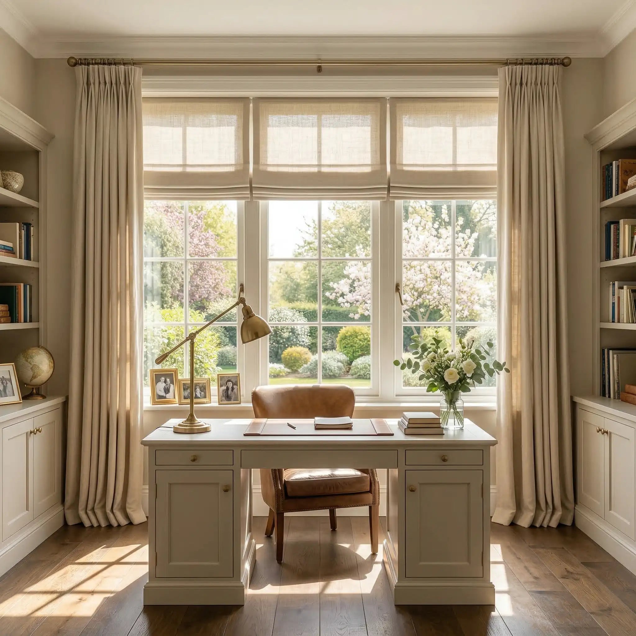 Custom Light Filtering Roman Shades – Cordless & Corded Options | USdrapery