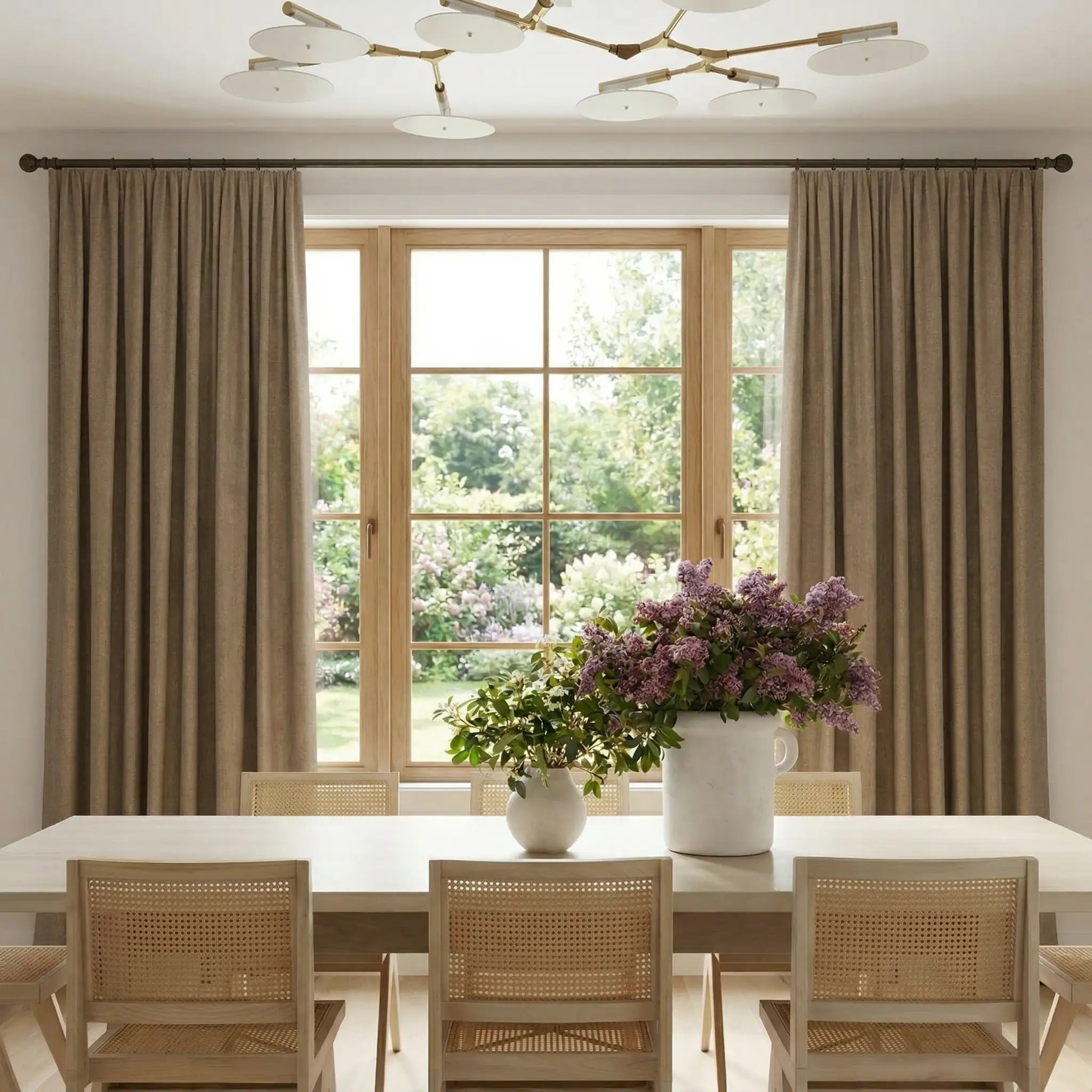 Custom 100% Linen Blackout Curtains—Elegant Light Control | USdrapery