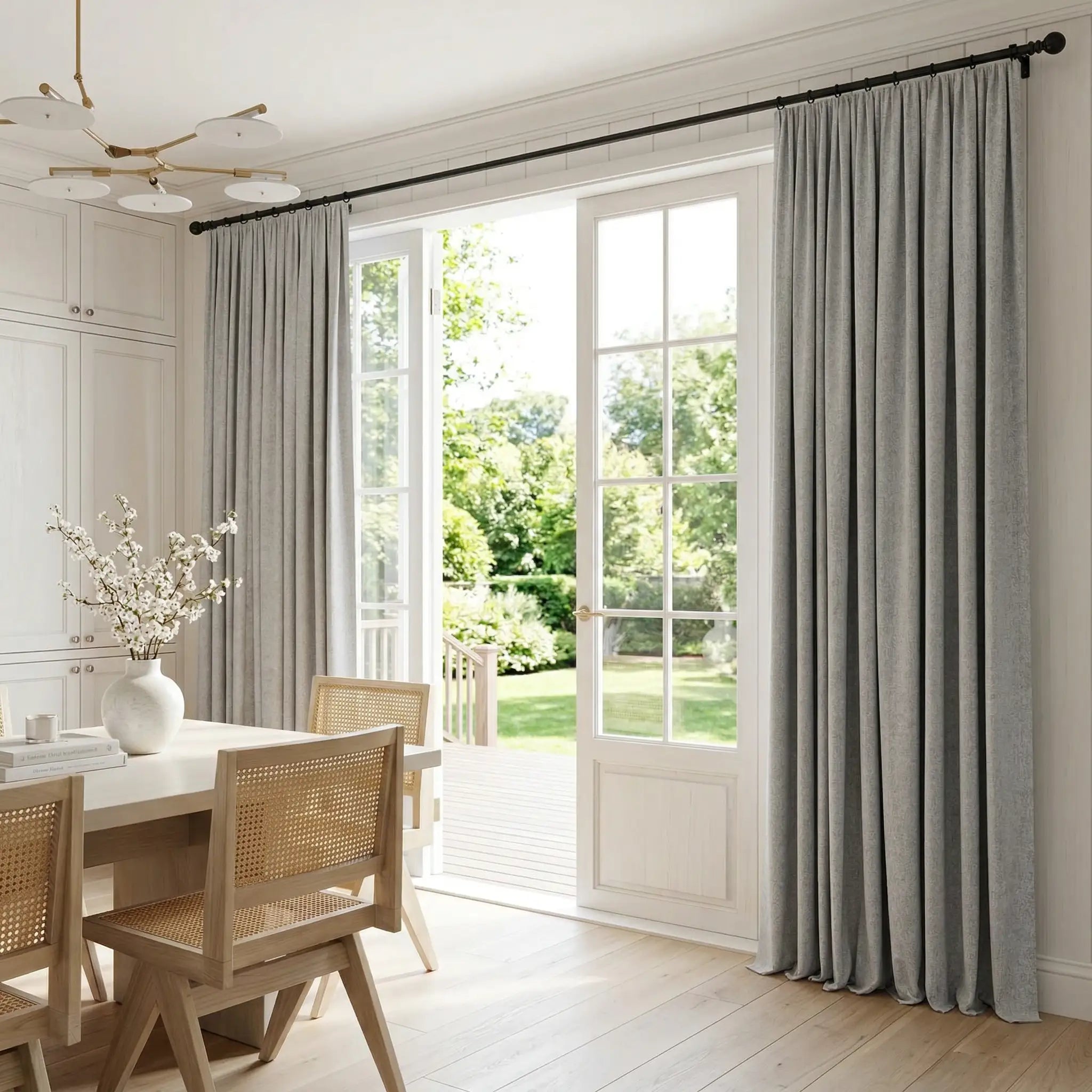Custom 100% Linen Blackout Curtains—Elegant Light Control | USdrapery