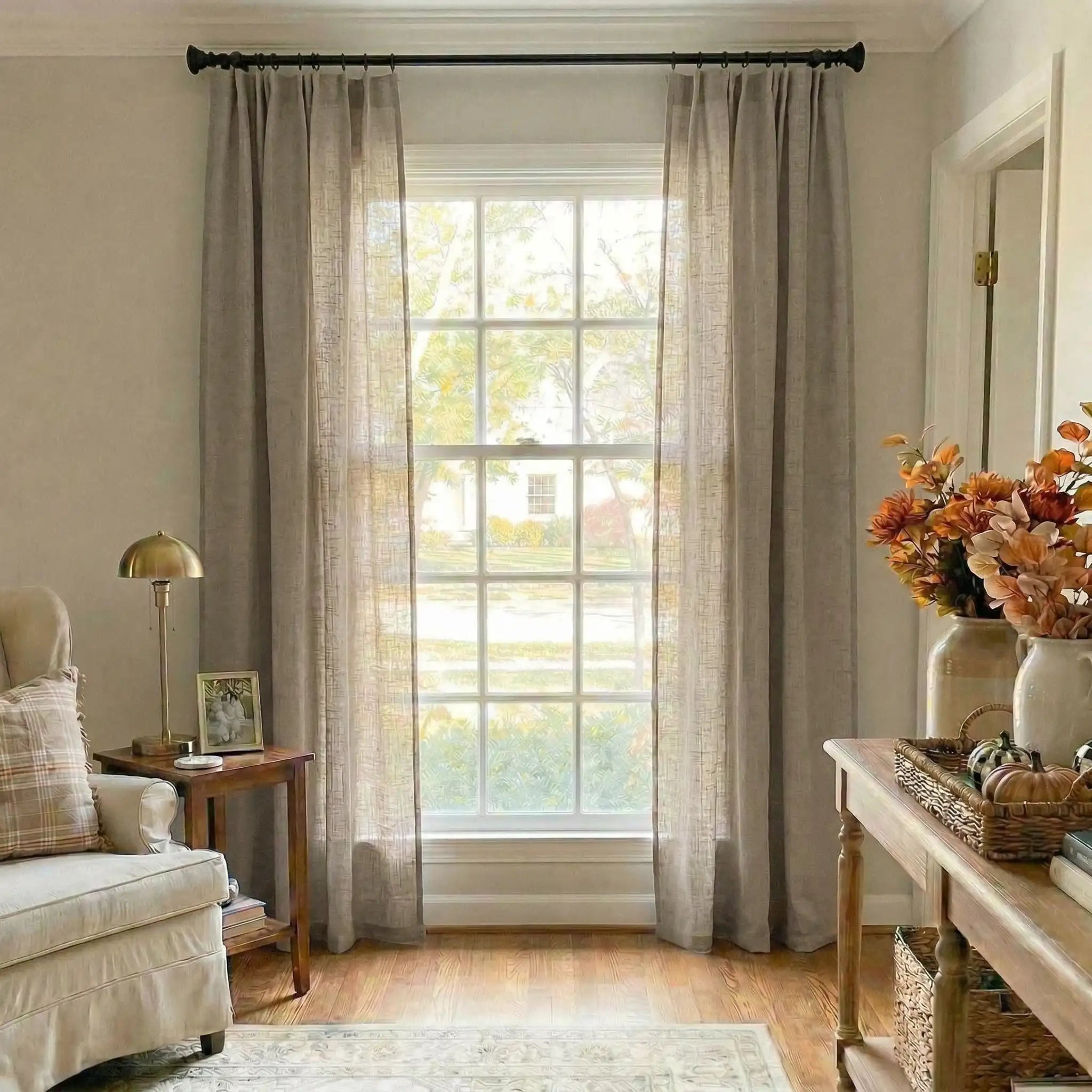 Custom Linen Light-Filtering Drapery Soft Light | USdrapery