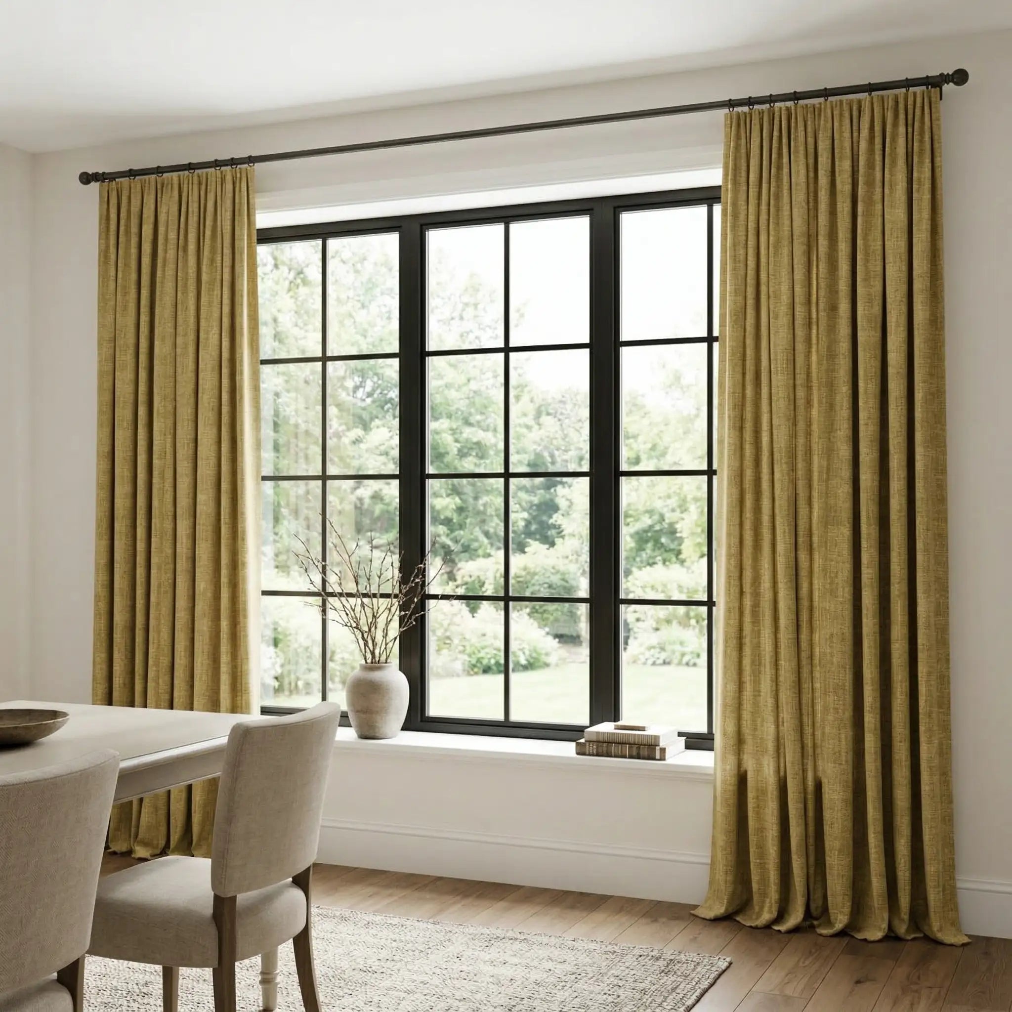 Custom 100% Blackout Heavyweight Linen Curtains | USdrapery