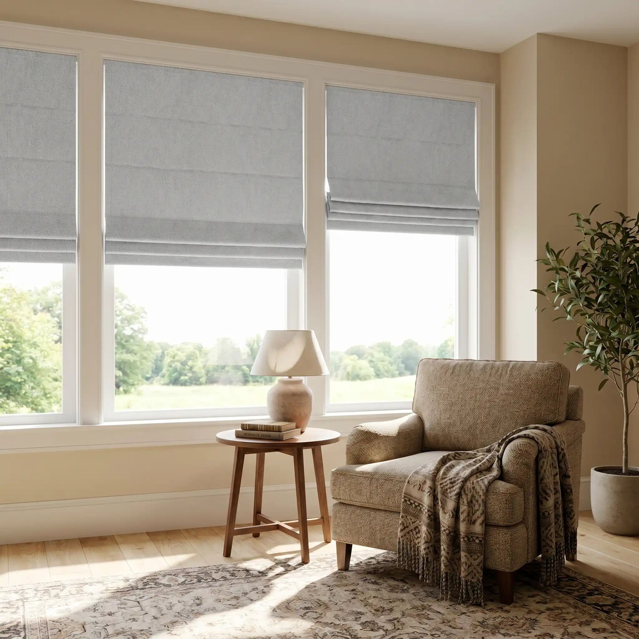 Room Darkening Roman Shades | USdrapery