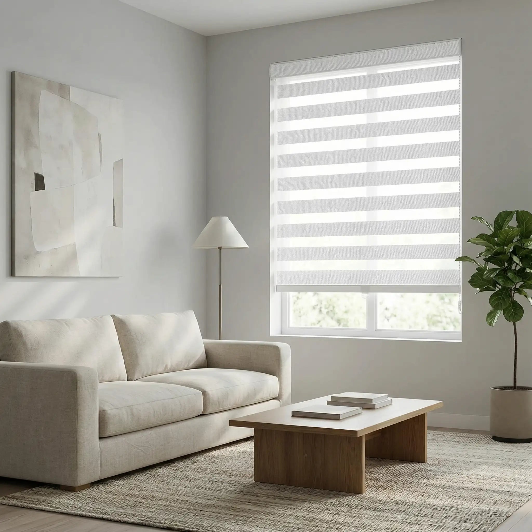 Custom Zebra Window Shades – Modern Dual Layer Blinds for Privacy and Light Filtering | USdrapery