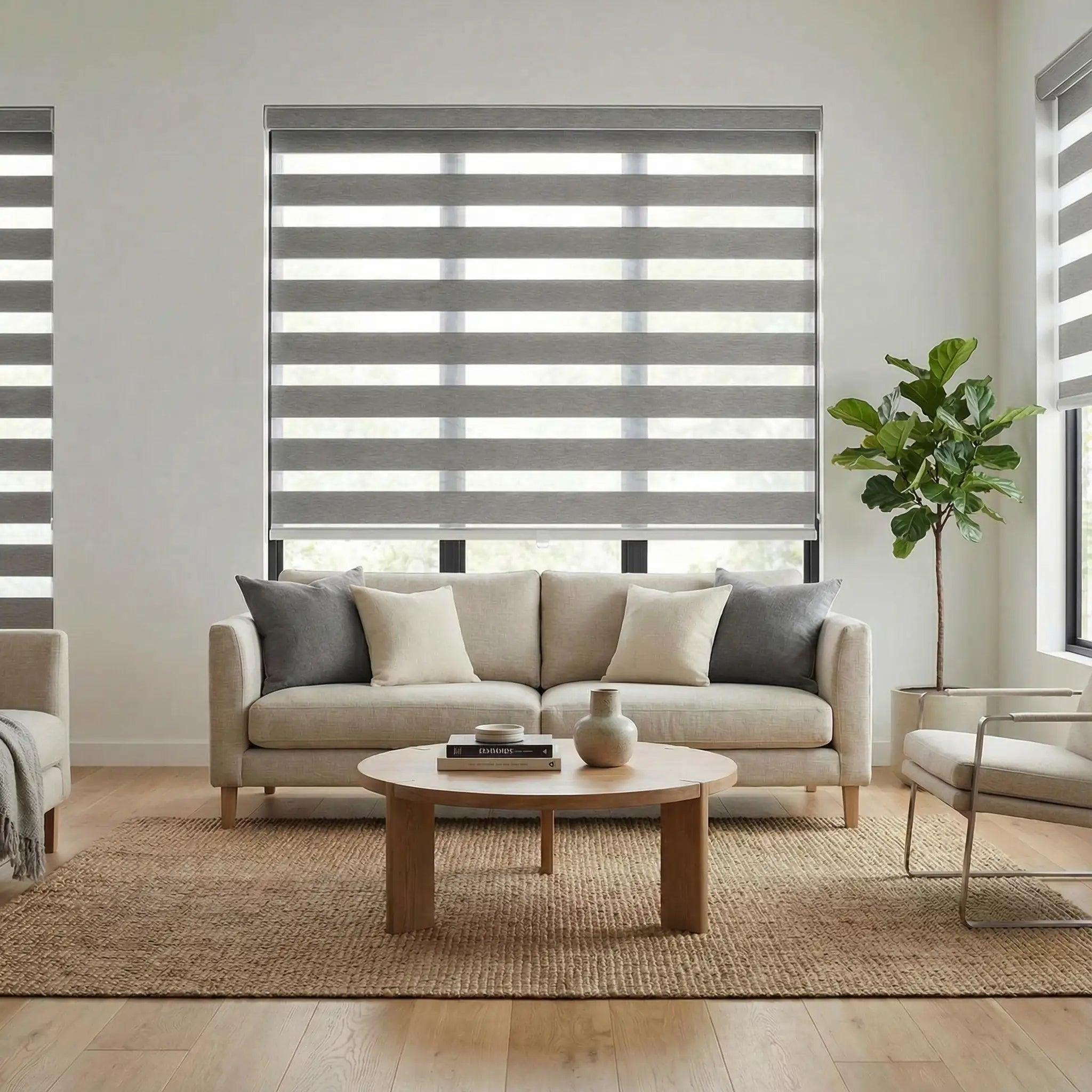 Custom Zebra Window Shades – Modern Dual Layer Blinds for Privacy and Light Filtering | USdrapery