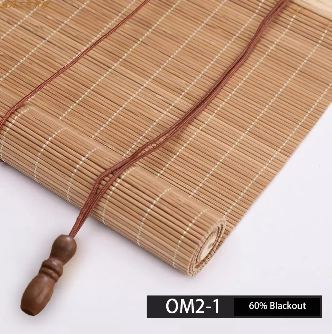 Custom Bamboo Shades Made to Measure – Natural Woven Wood Window Treatments | USdrapery