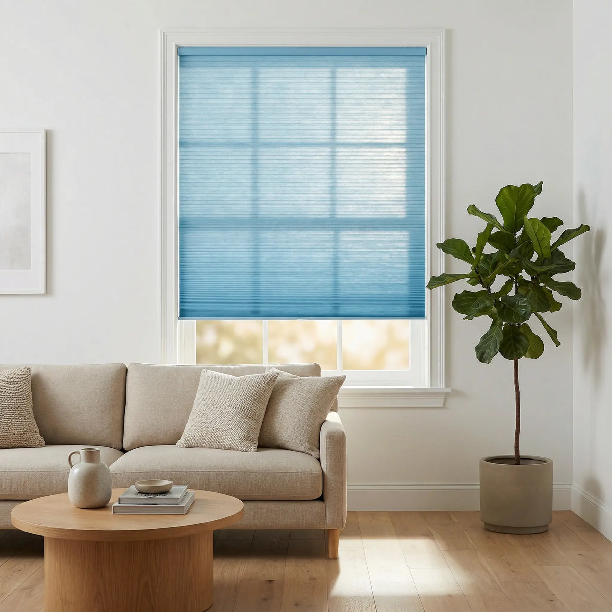 Custom blackout cellular window shade by USdrapery
