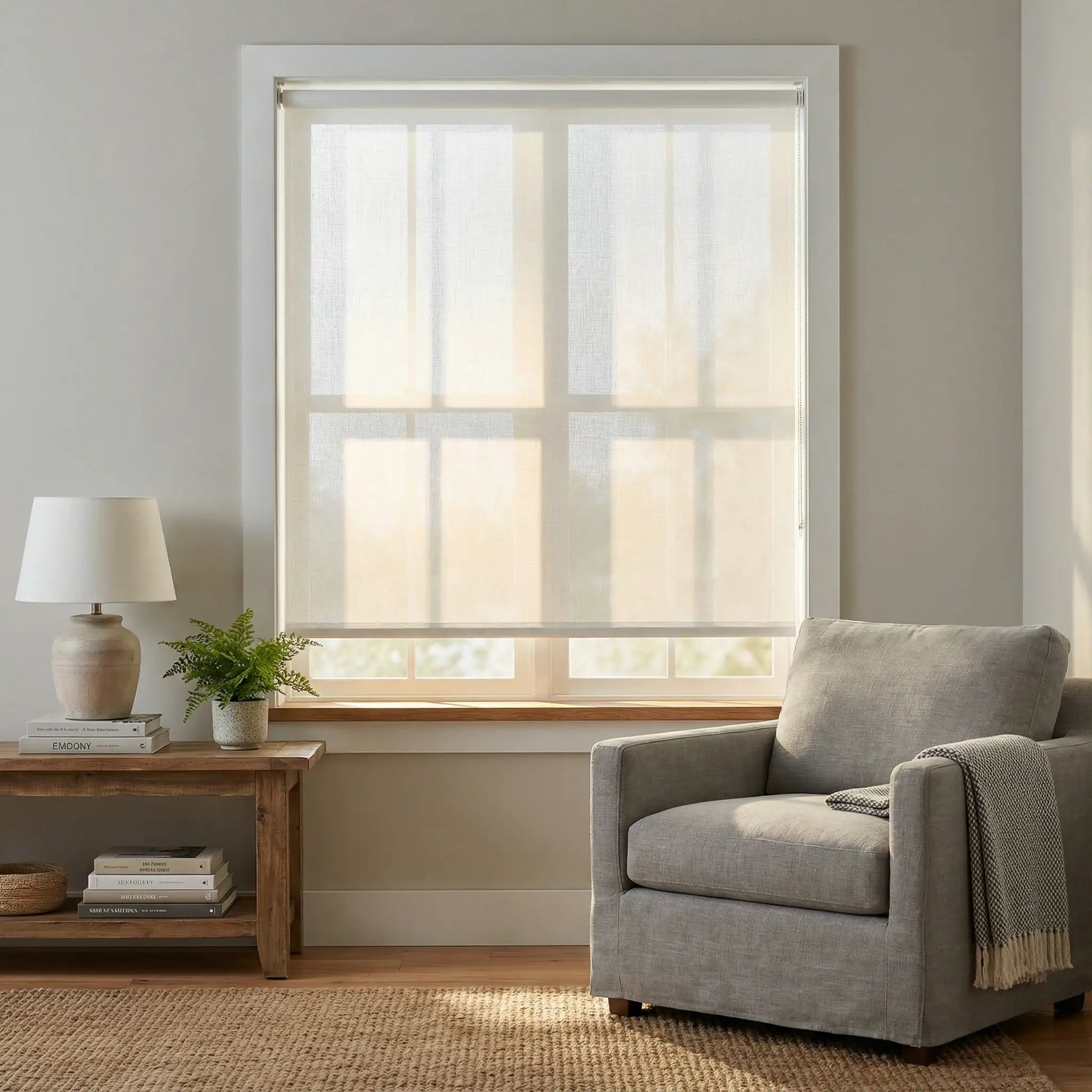 Custom See-Through Roller Blinds See Through, Not Through People | USdrapery