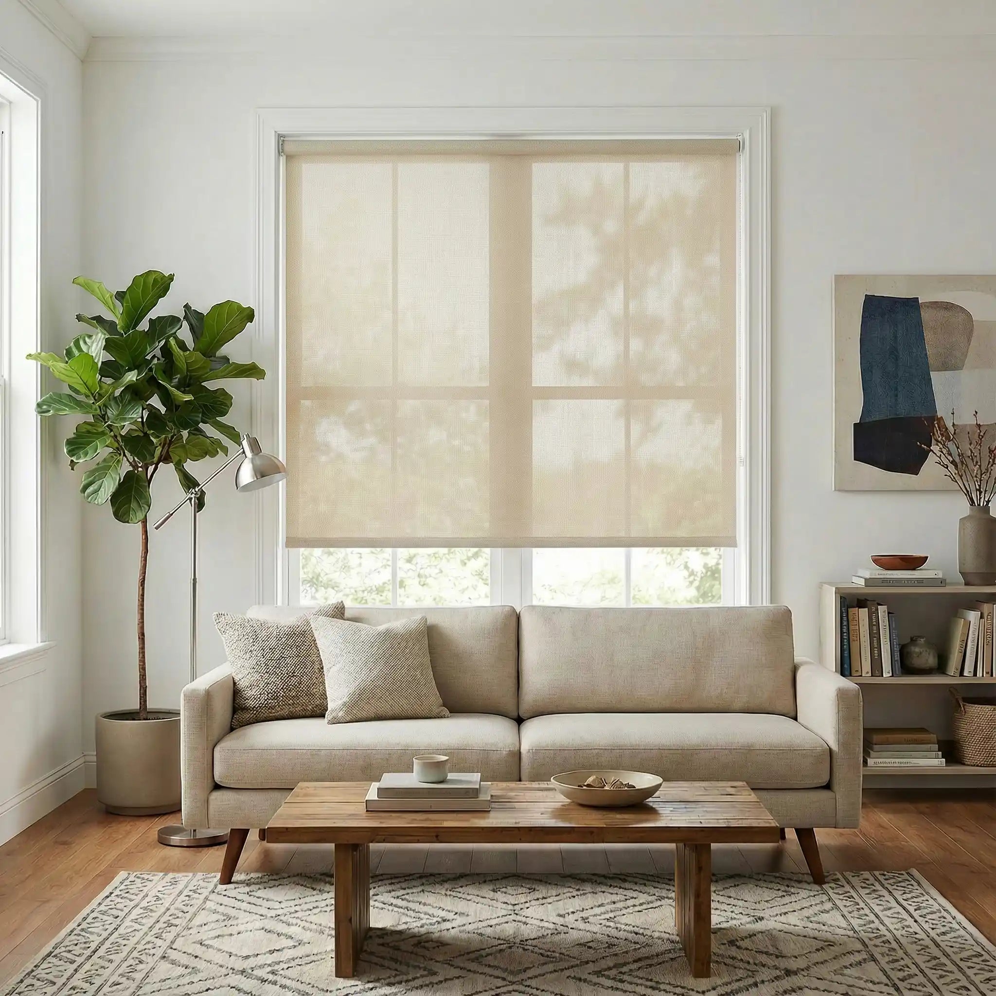 Custom See-Through Roller Blinds See Through, Not Through People | USdrapery