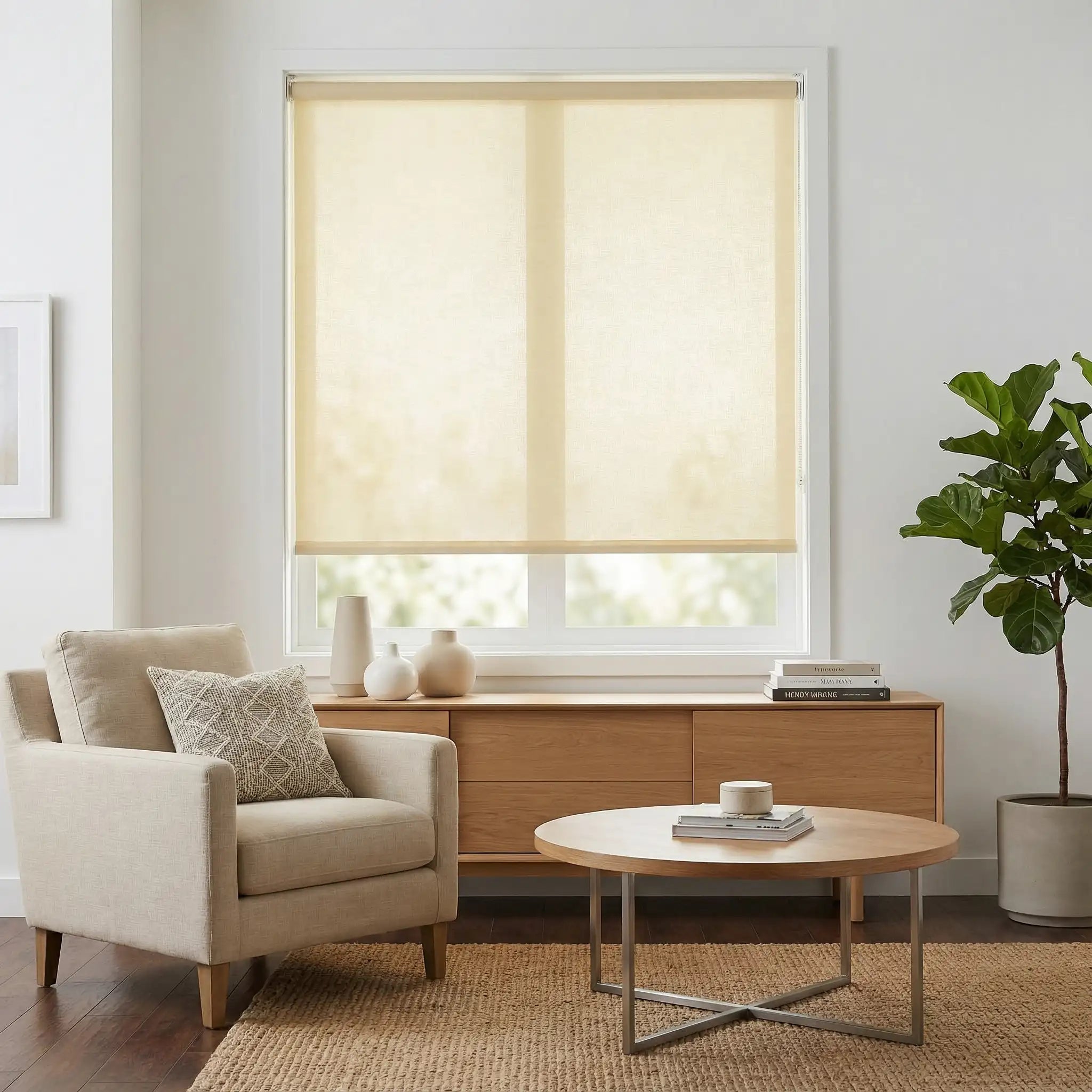 Custom 50% blackout Roller Shades Made to Measure | USdrapery